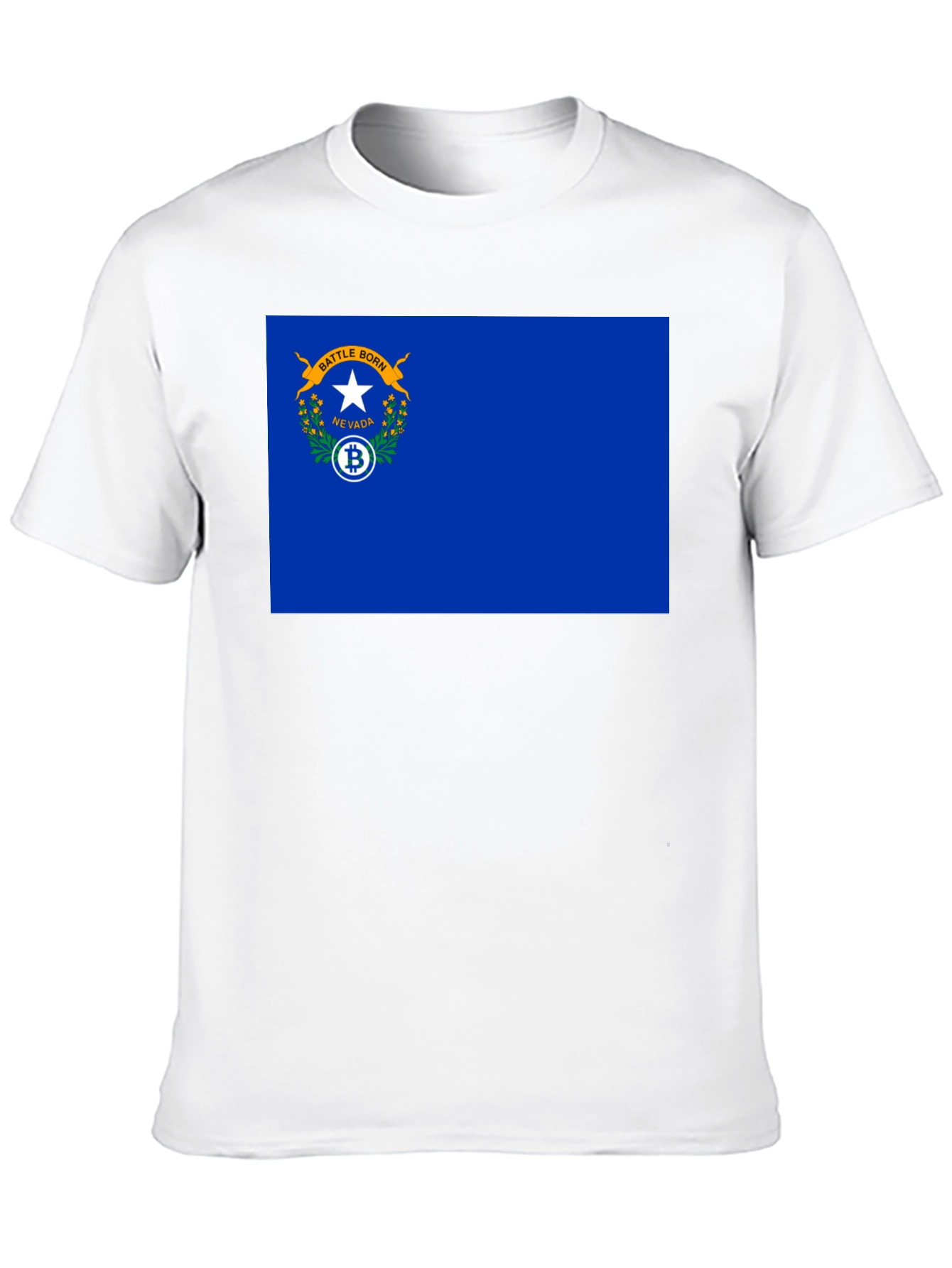 Nevada Bitcoin Flag Graphic Tee