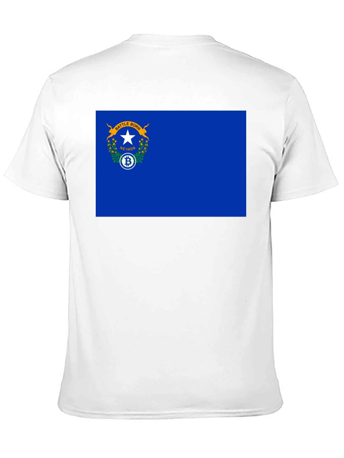 Nevada Bitcoin Flag Graphic Tee