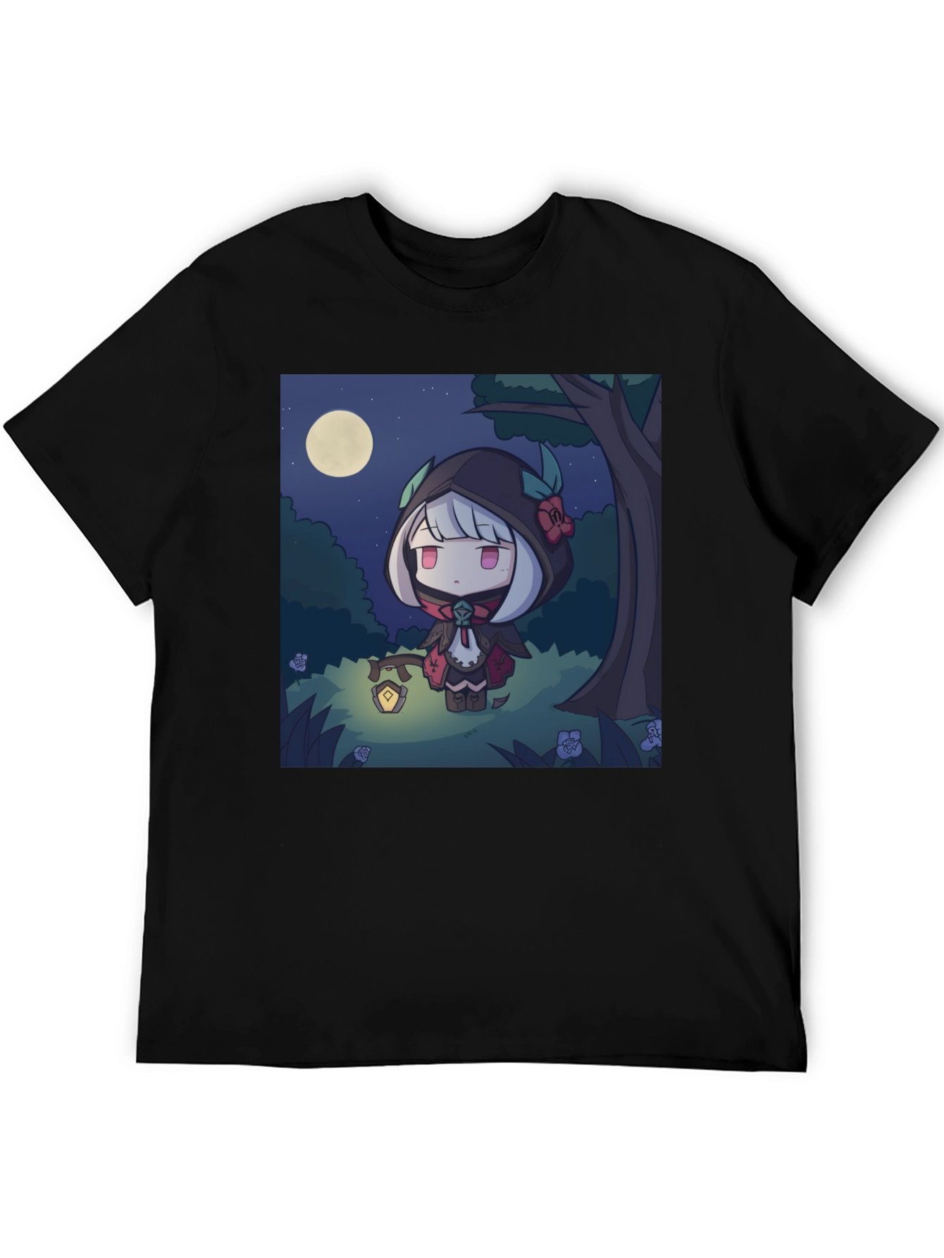 Anime Girl in Forest T-Shirt