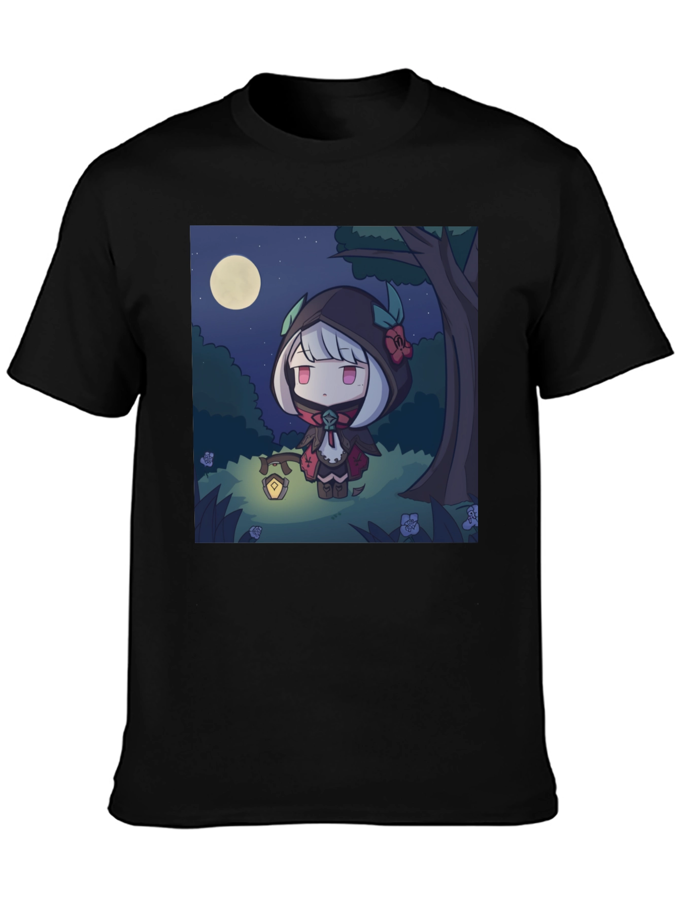Anime Girl in Forest T-Shirt