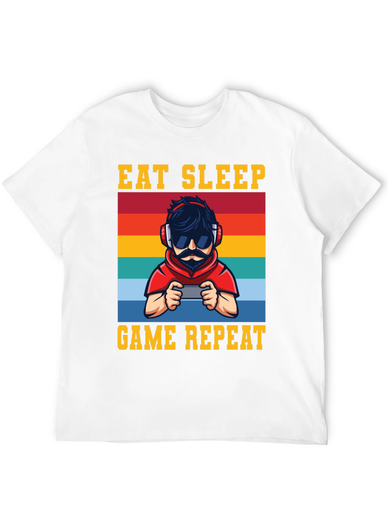Eat Sleep Game Repeat Graphic Tee