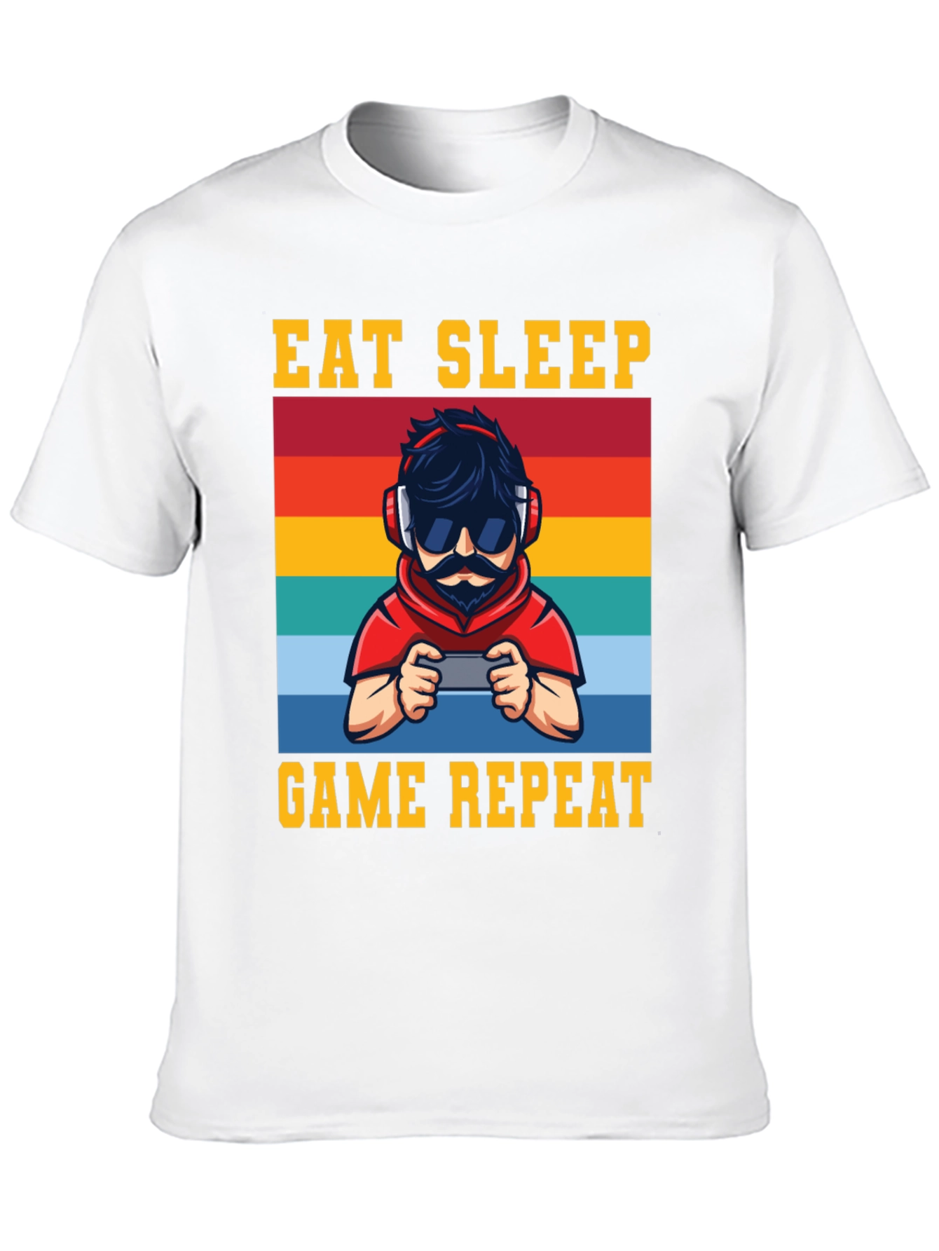 Eat Sleep Game Repeat Graphic Tee