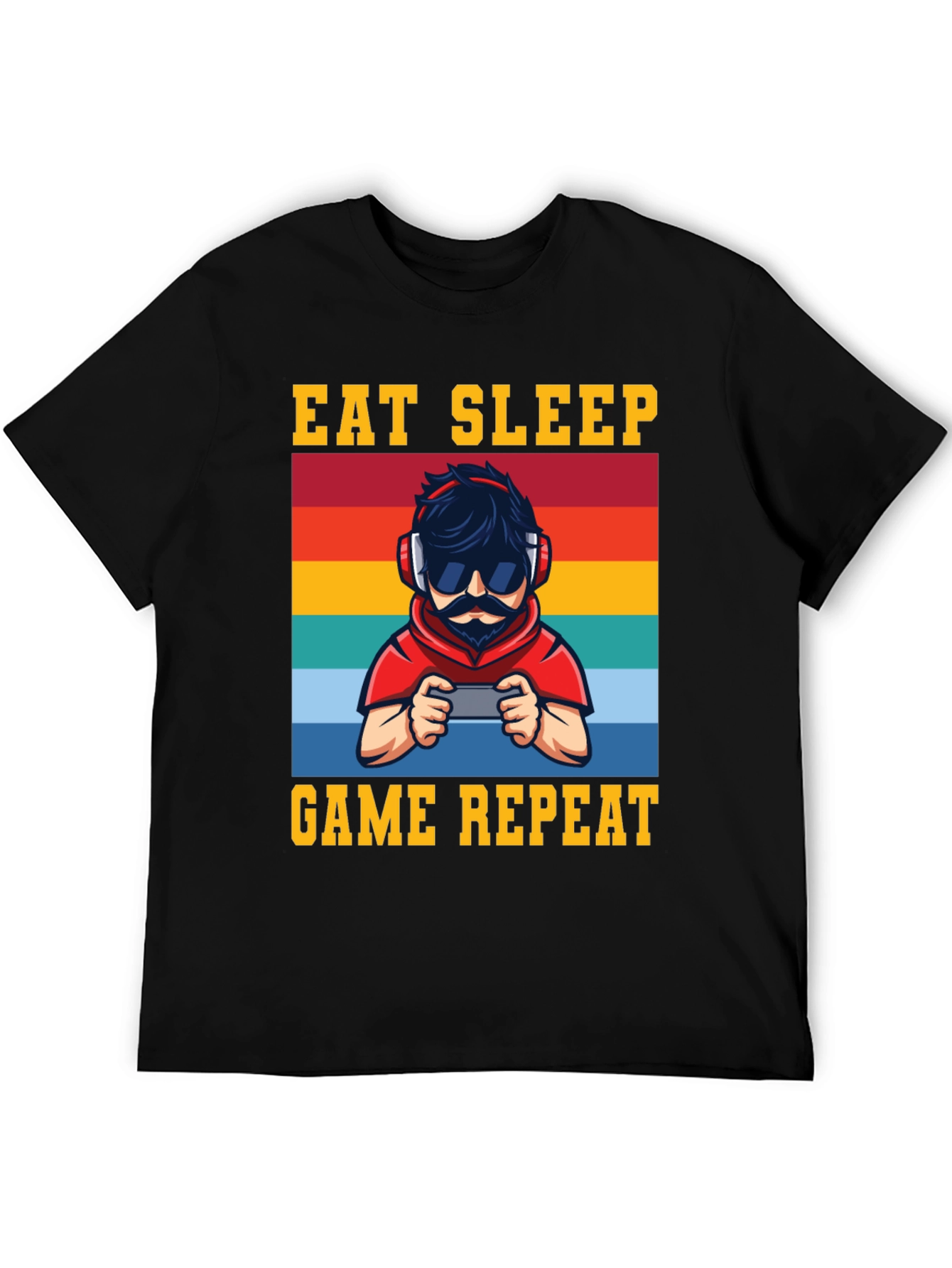 Eat Sleep Game Repeat Graphic Tee