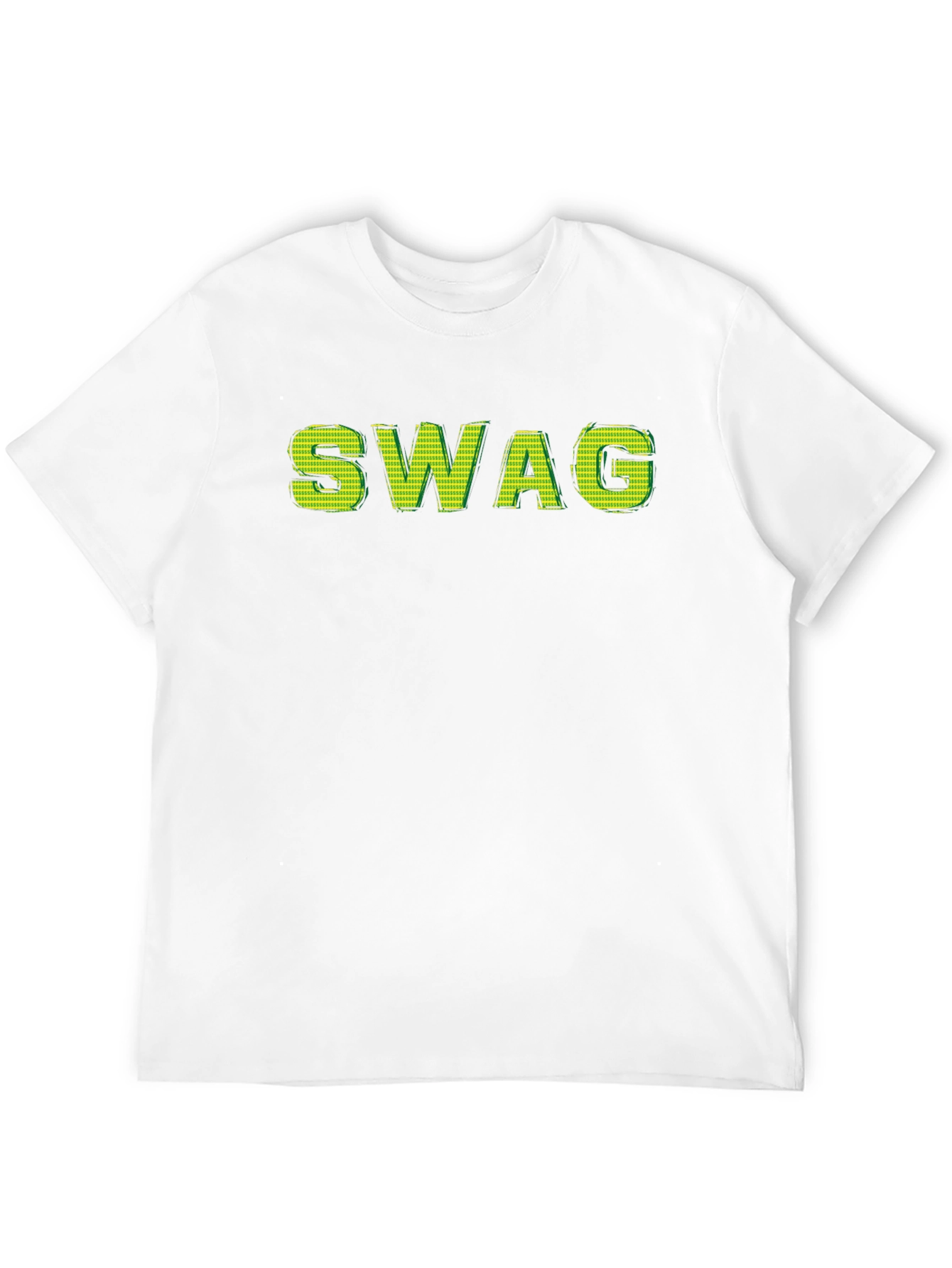 Mens Black SWAG Graphic Print T-Shirt