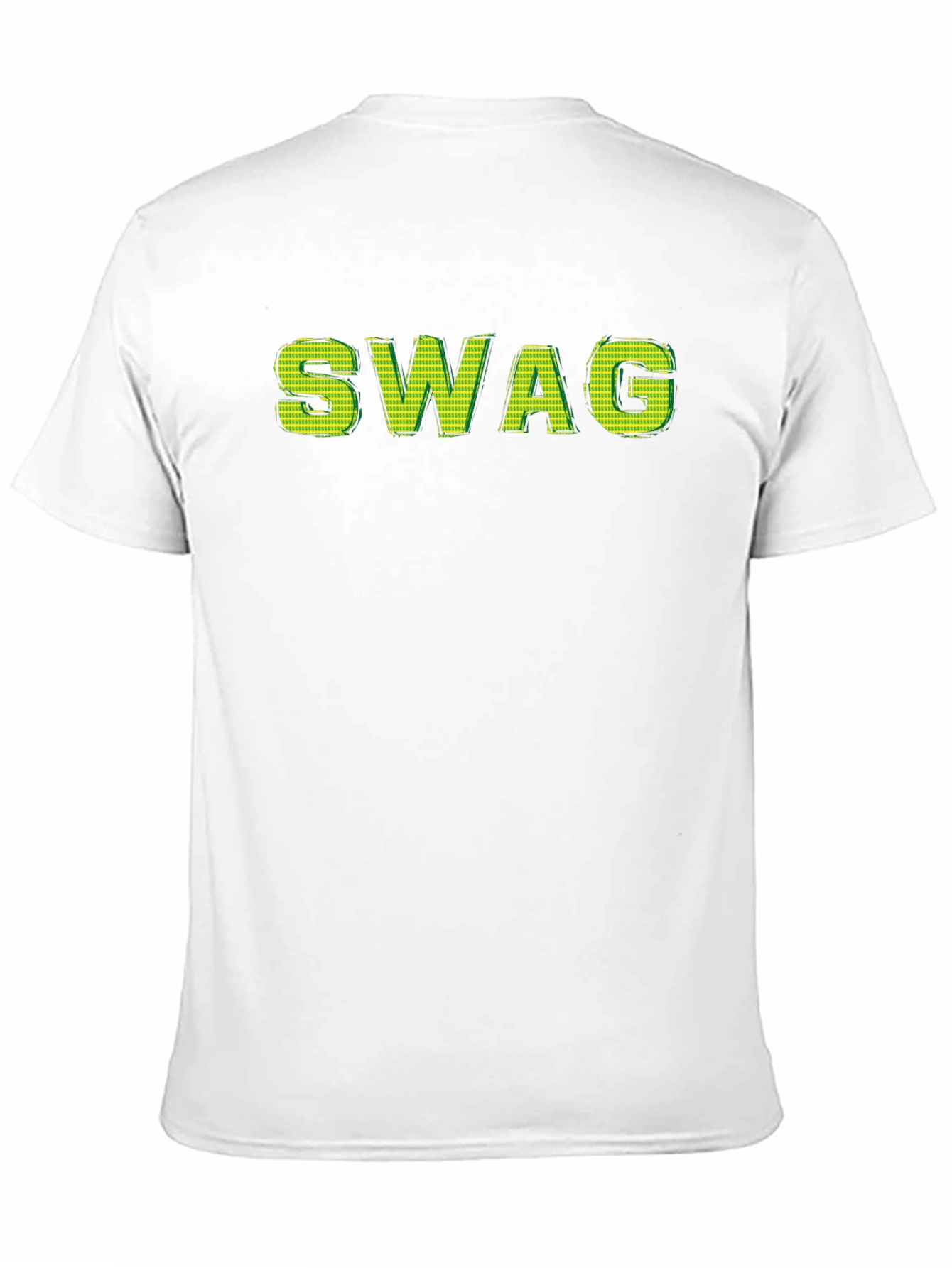 Mens Black SWAG Graphic Print T-Shirt