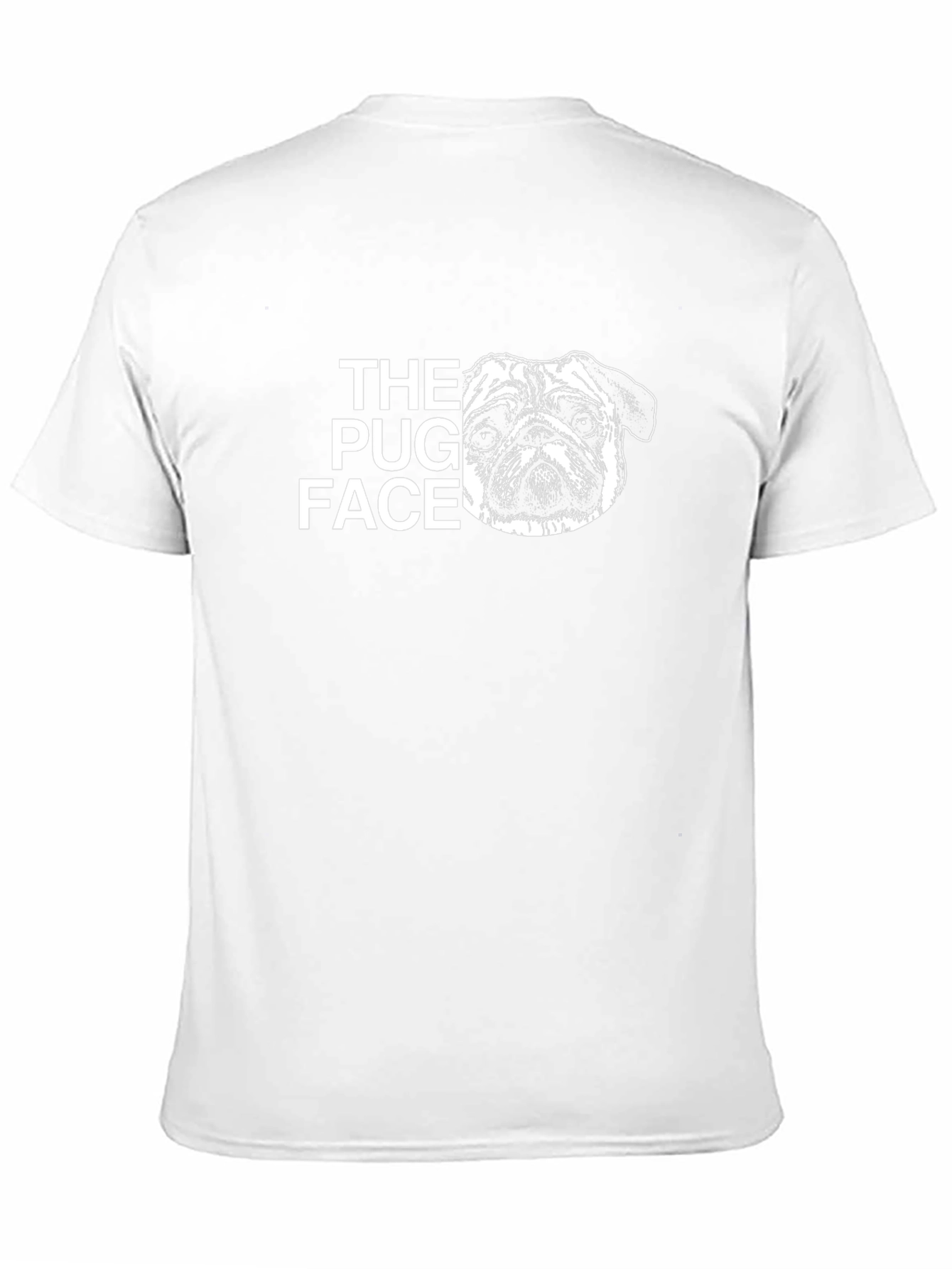 The Pug Face Black Cotton Graphic Tee