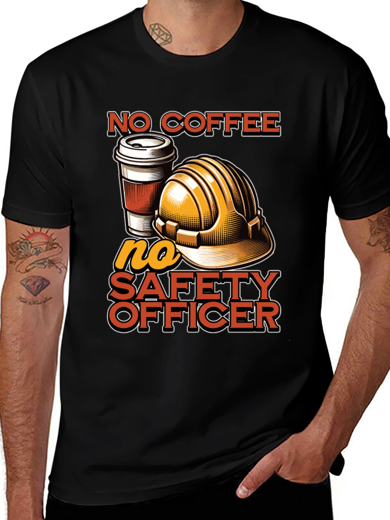 No Coffee No Safety Officer Graphic Tee