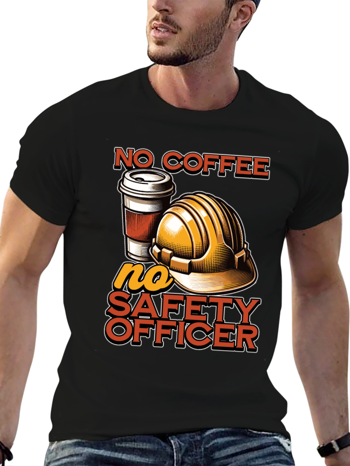 No Coffee No Safety Officer Graphic Tee