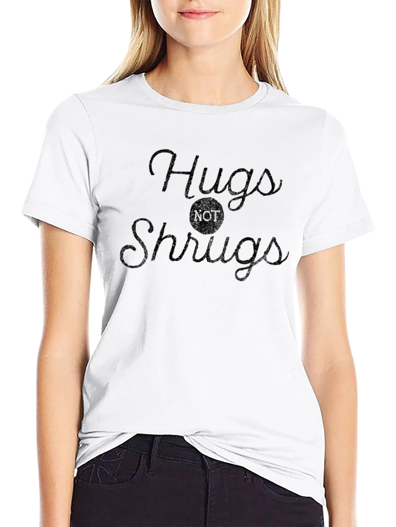 Hugs Not Shrugs Graphic Tee