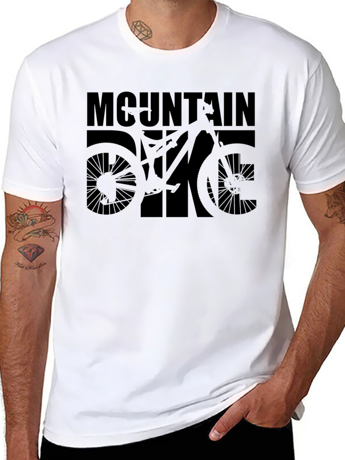 Mountain Bike Graphic Tee - Black