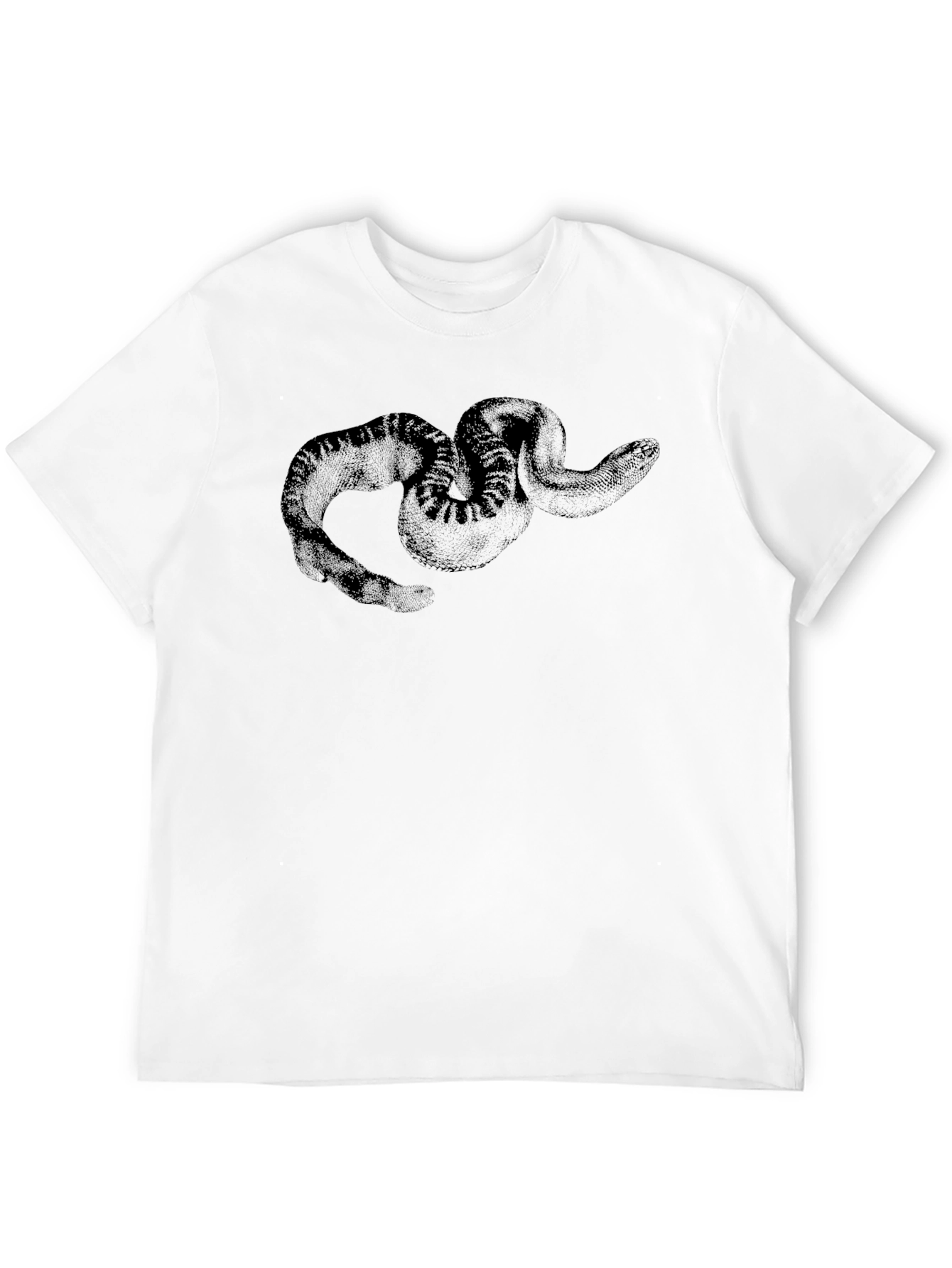 Black Snake Graphic Tee - Mens Casual Shirt