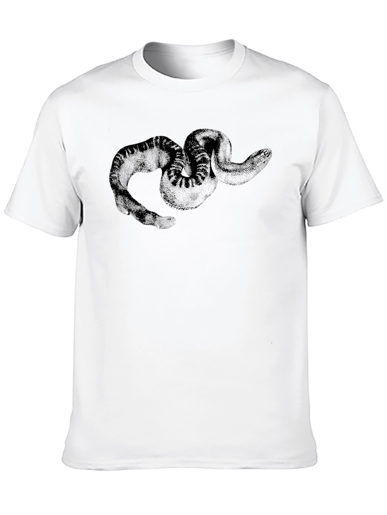 Black Snake Graphic Tee - Mens Casual Shirt