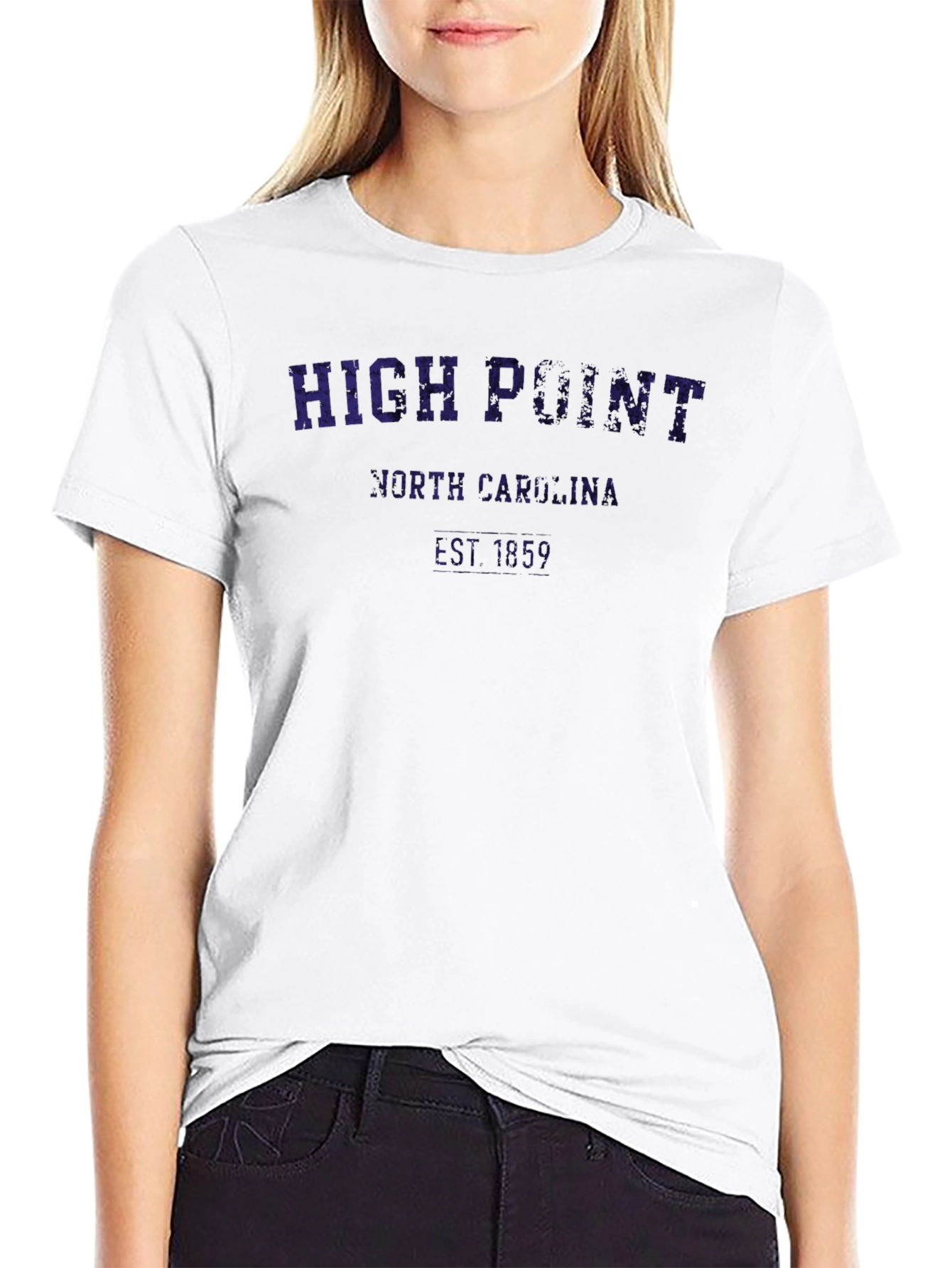 High Point North Carolina Black Graphic T-Shirt