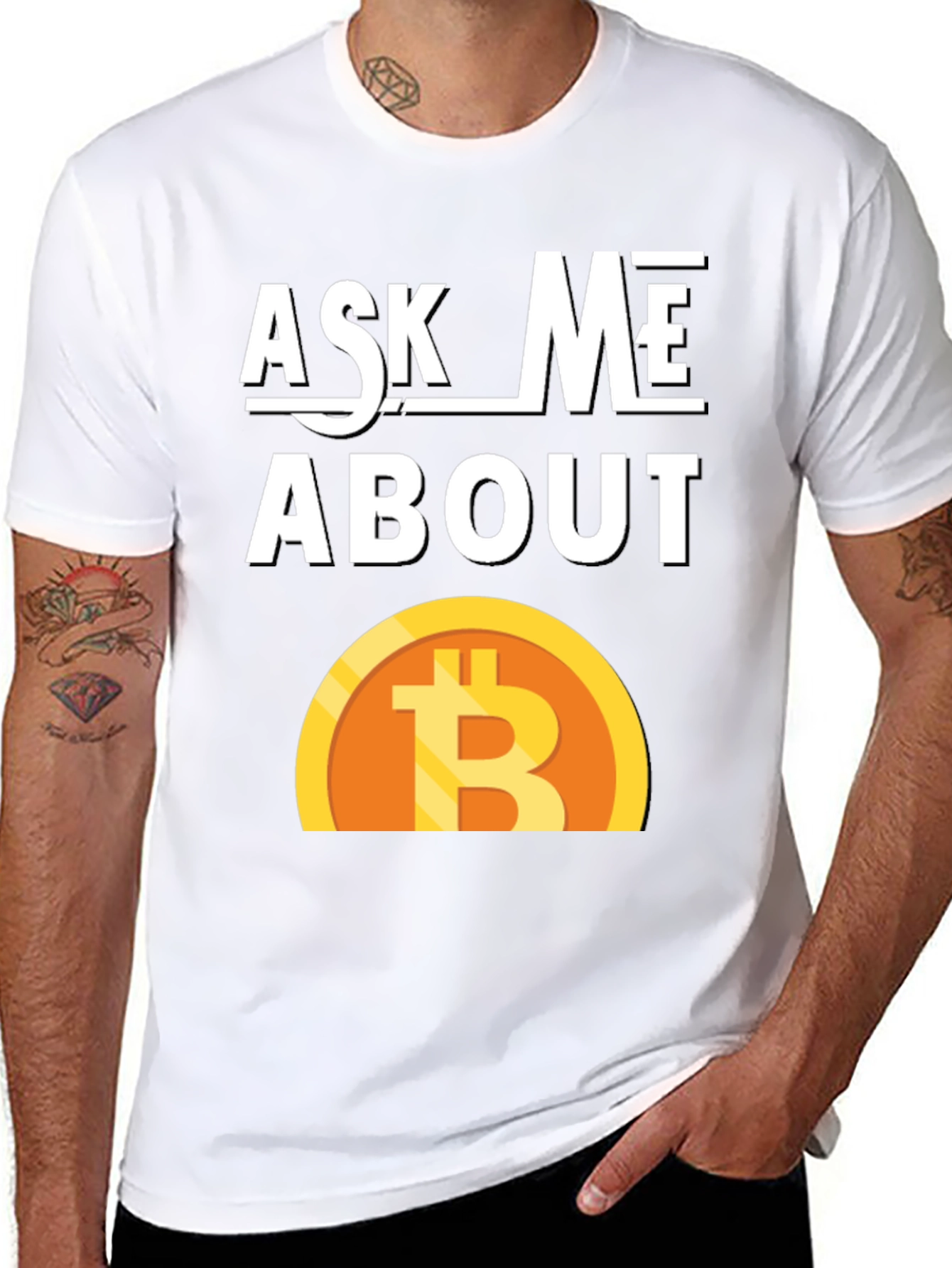 Ask Me About Bitcoin Graphic Tee