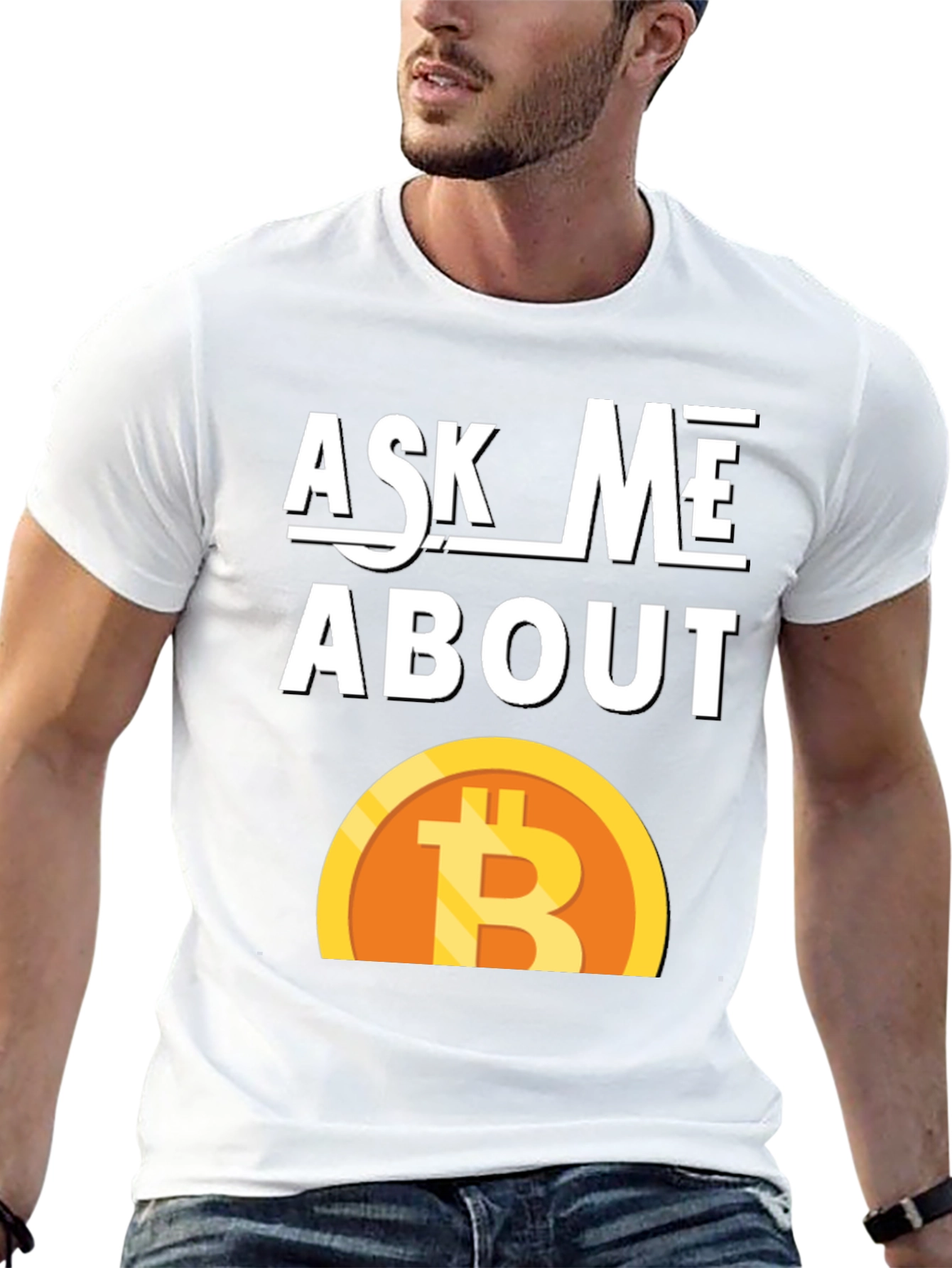 Ask Me About Bitcoin Graphic Tee