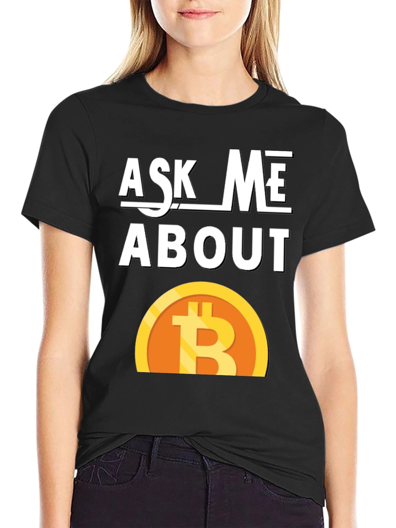 Ask Me About Bitcoin Graphic Tee