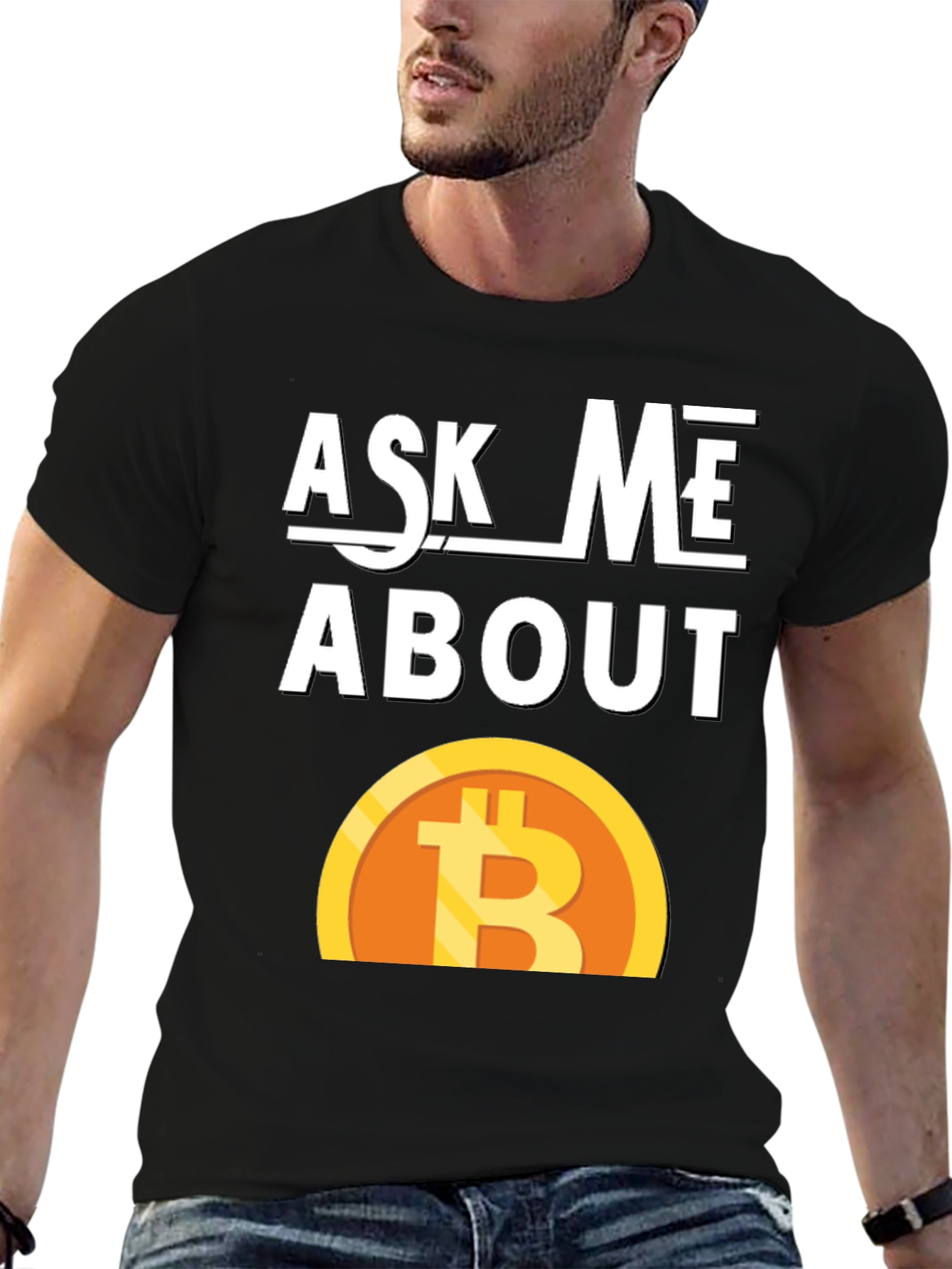 Ask Me About Bitcoin Graphic Tee