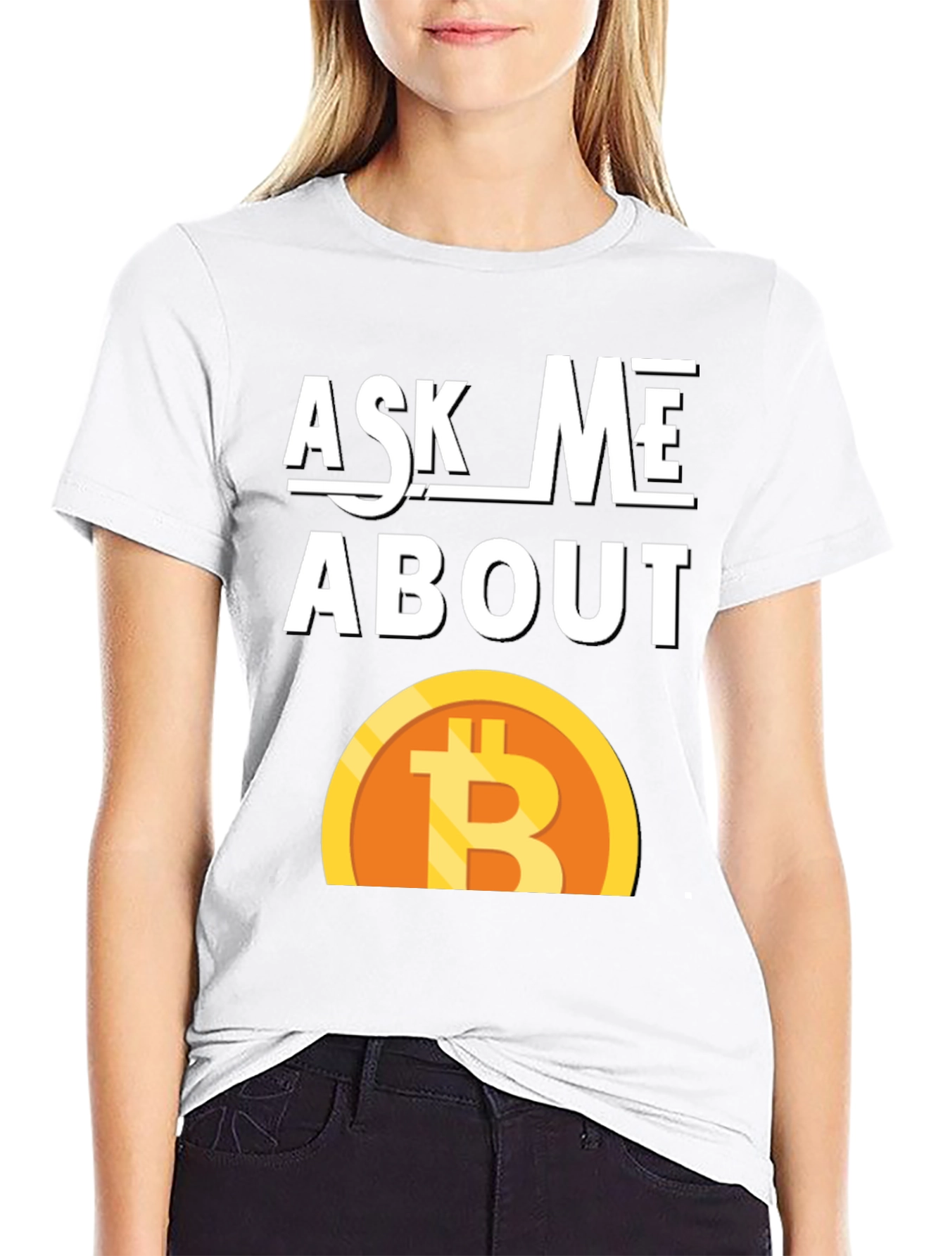 Ask Me About Bitcoin Graphic Tee