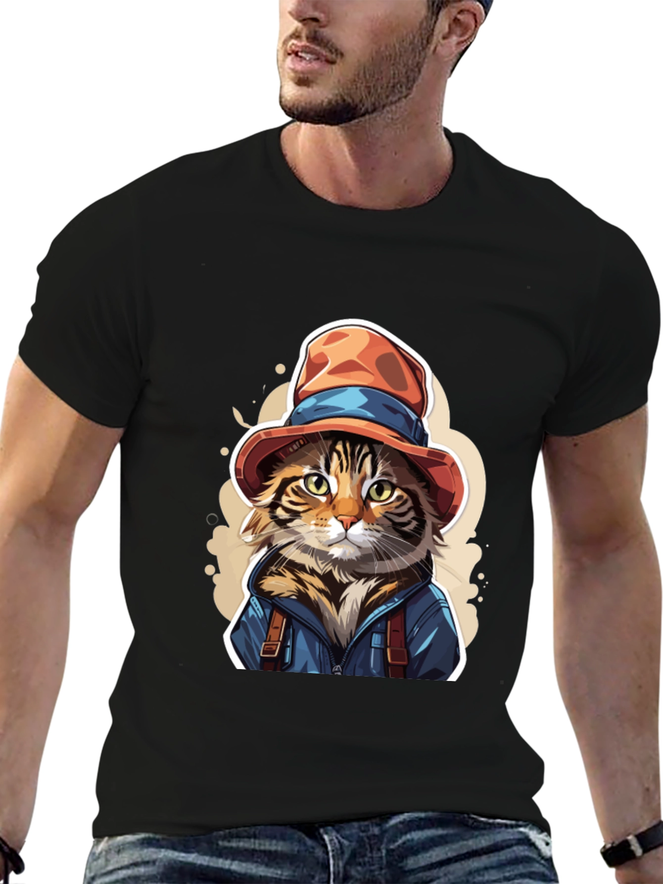 Cat Detective T-Shirt: Whimsical Feline Fashion