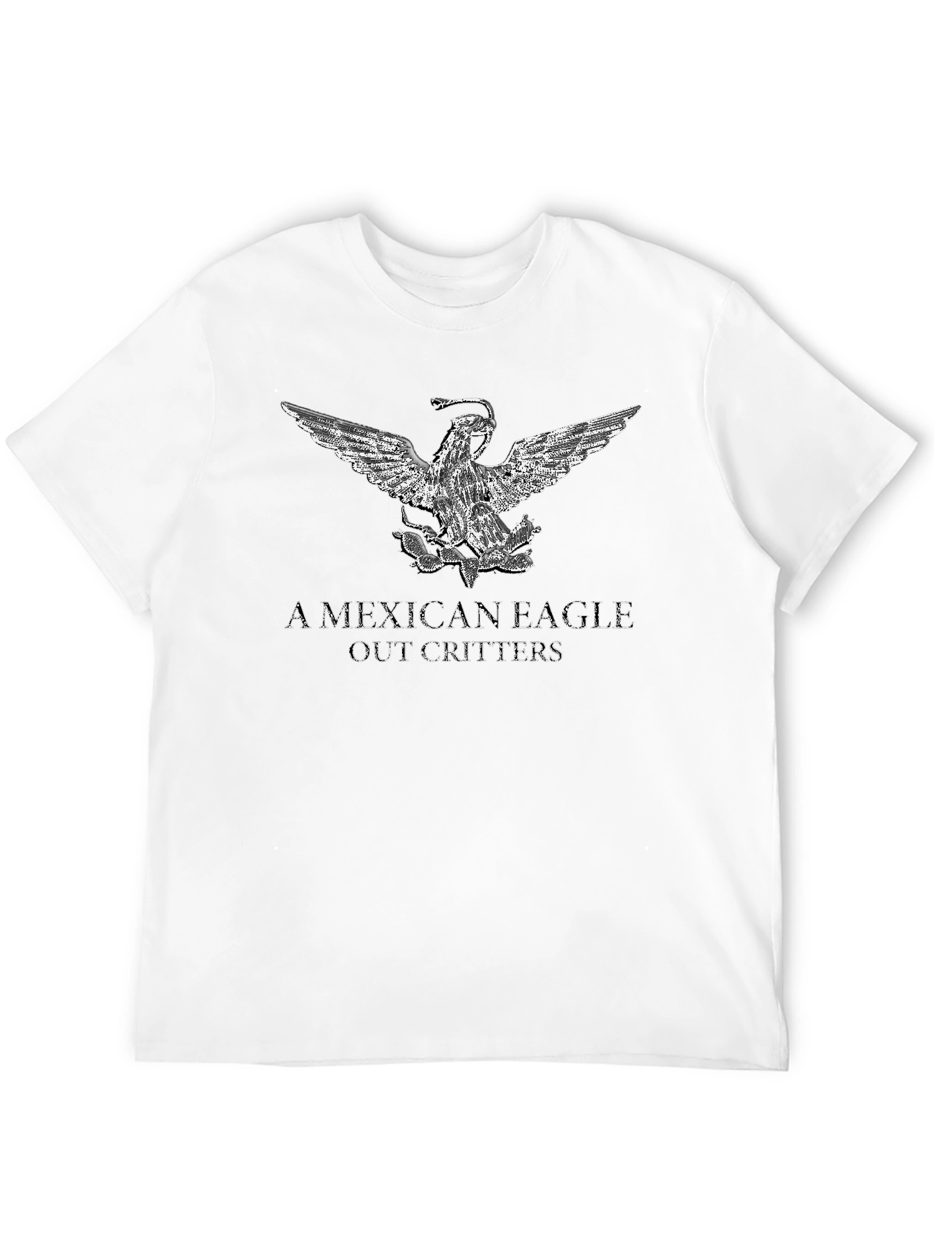 Mexican Eagle Graphic Tee - Black
