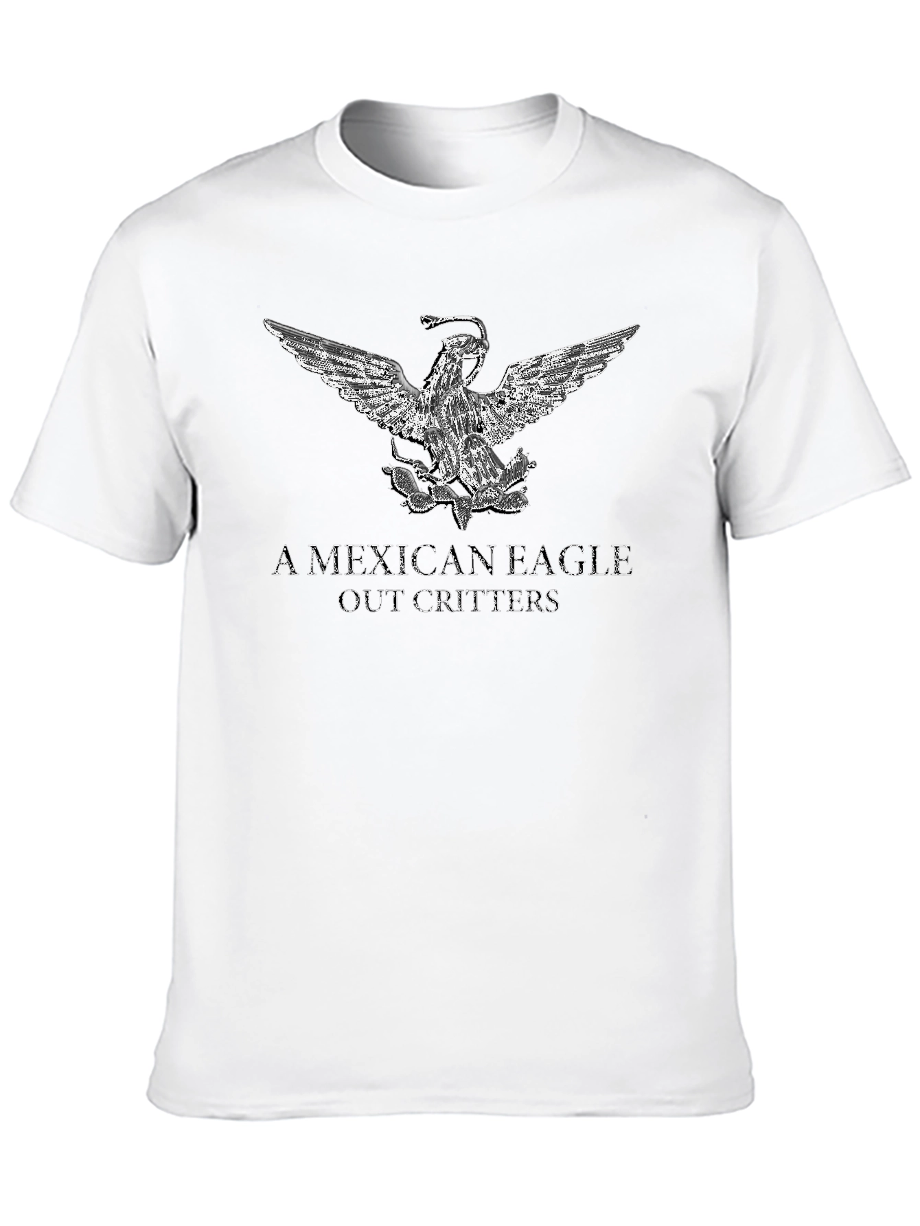 Mexican Eagle Graphic Tee - Black