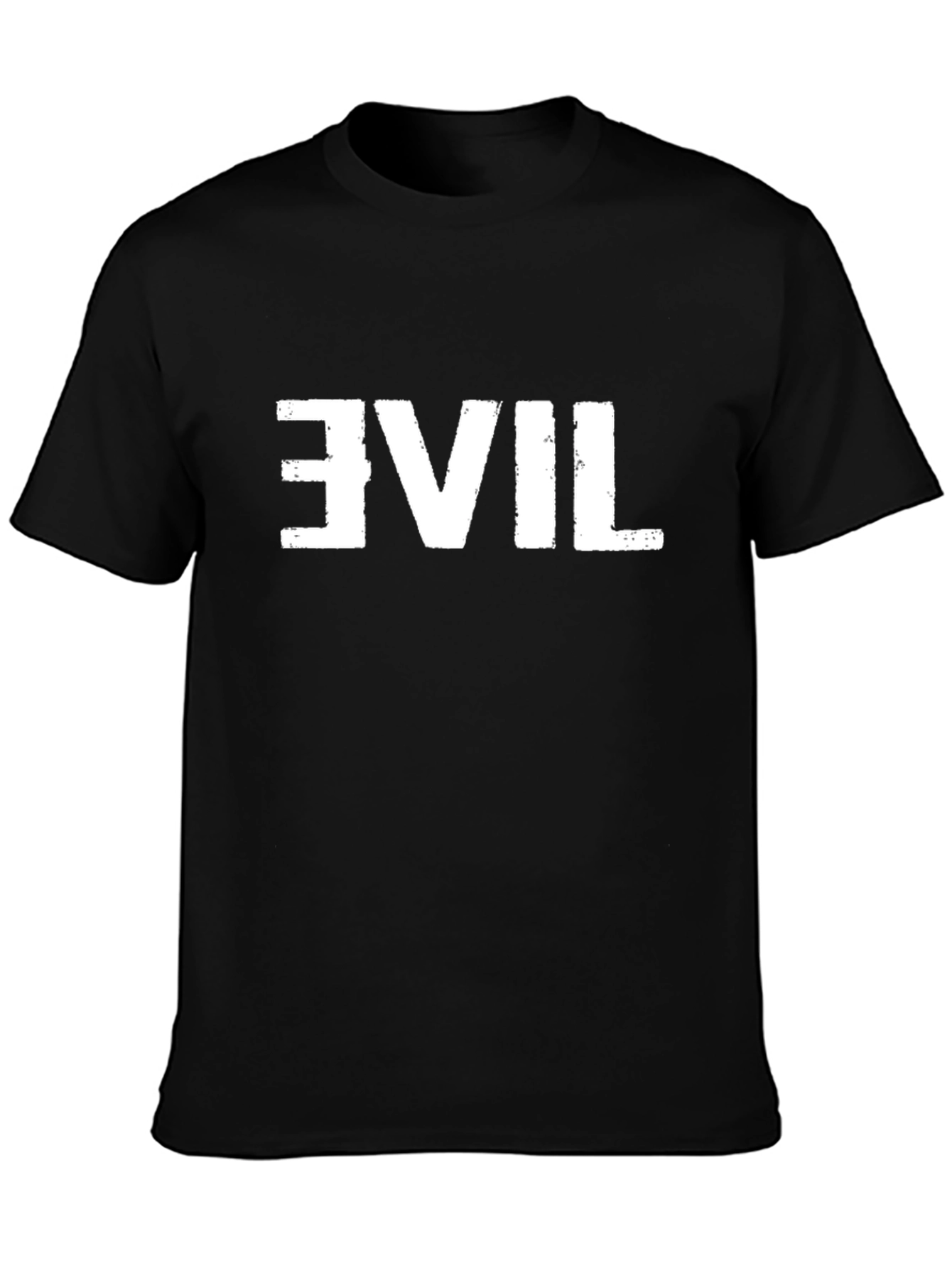 Reversed Evil Graphic Tee - Mens Black T-Shirt