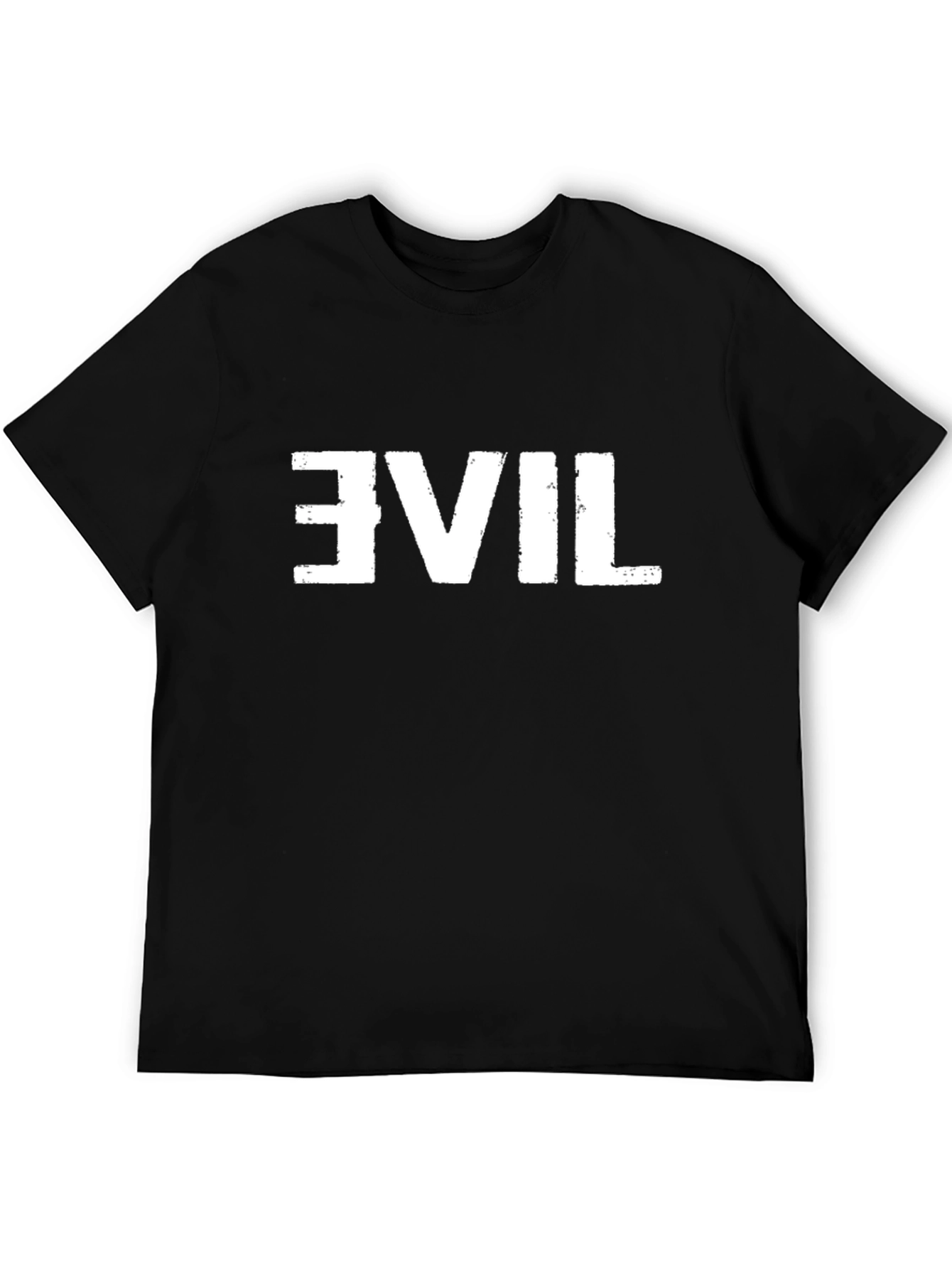 Reversed Evil Graphic Tee - Mens Black T-Shirt