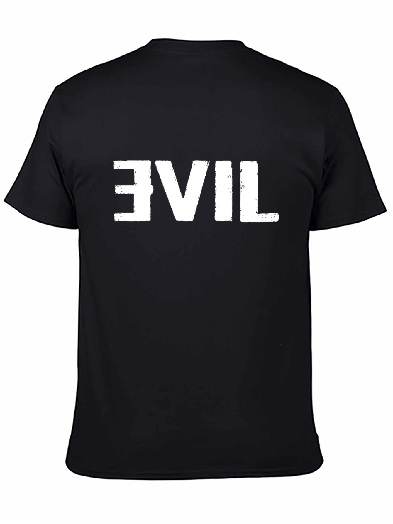 Reversed Evil Graphic Tee - Mens Black T-Shirt