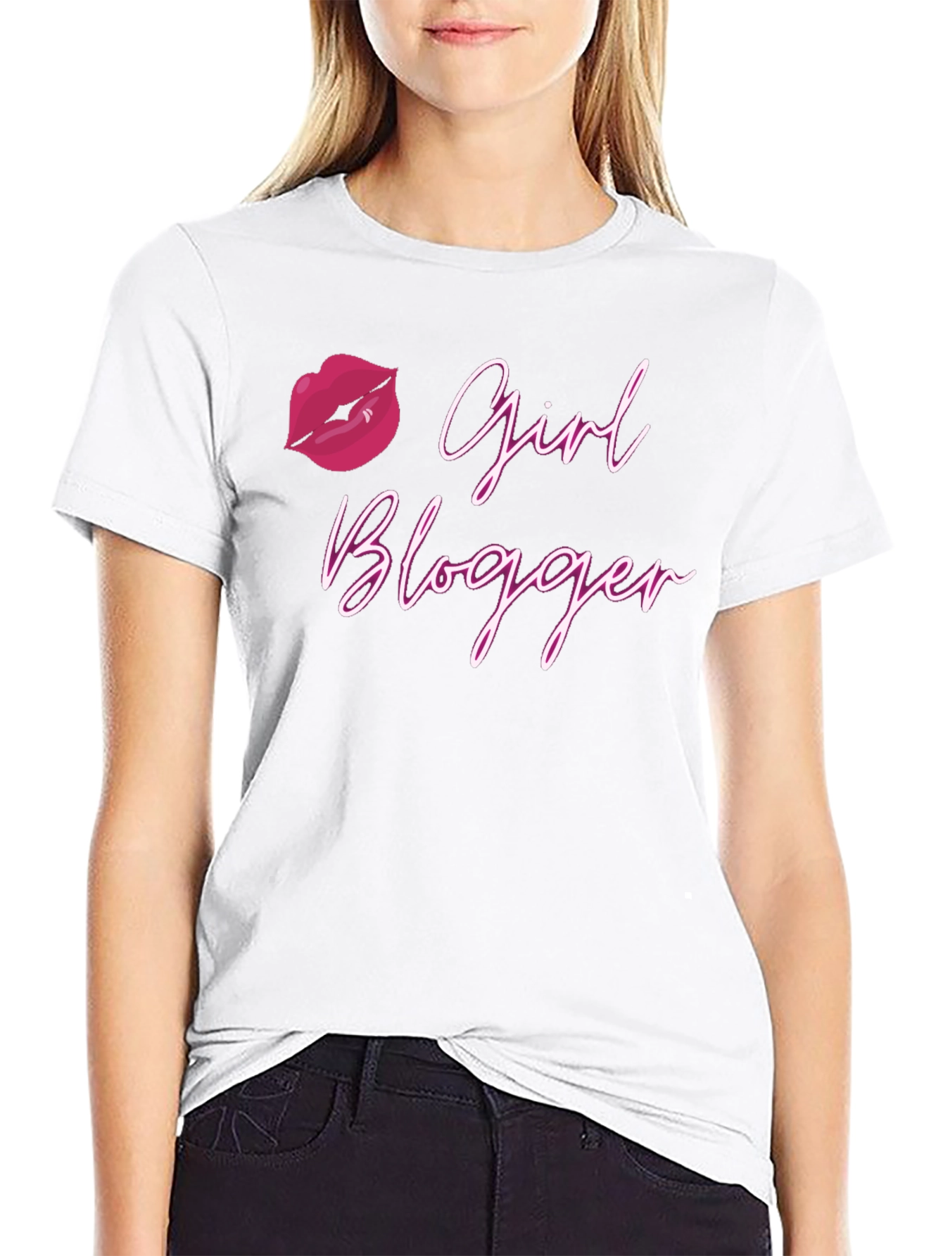 Girl Blogger T-Shirt - Trendy & Stylish