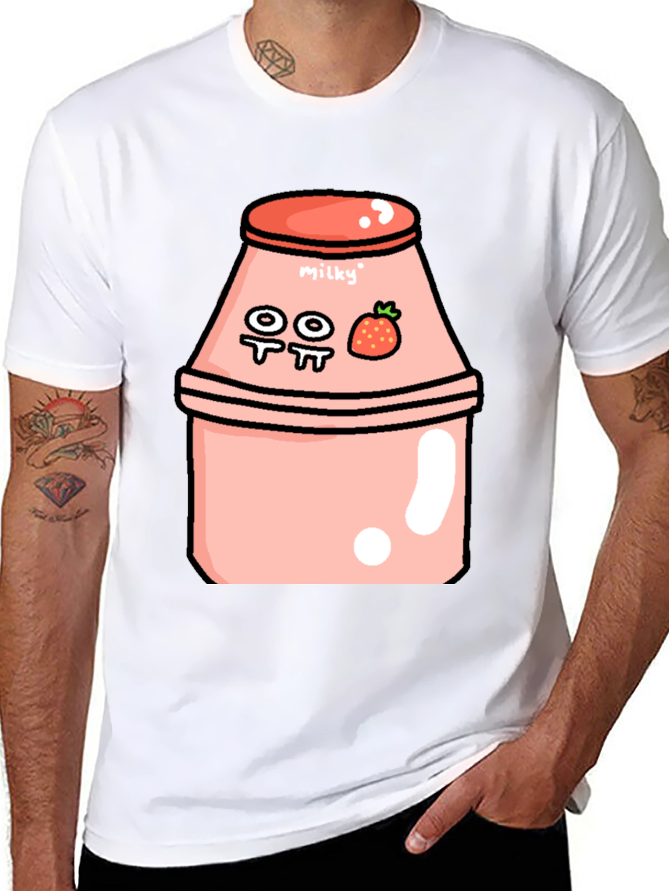 Kawaii Strawberry Milk T-Shirt