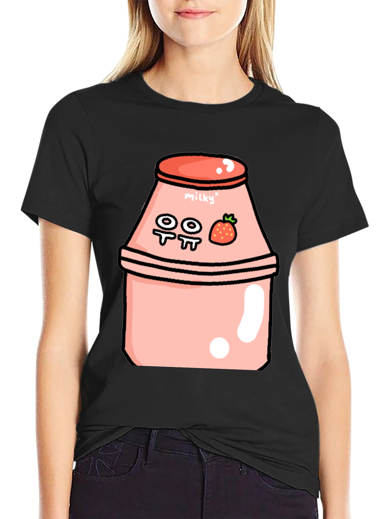 Kawaii Strawberry Milk T-Shirt