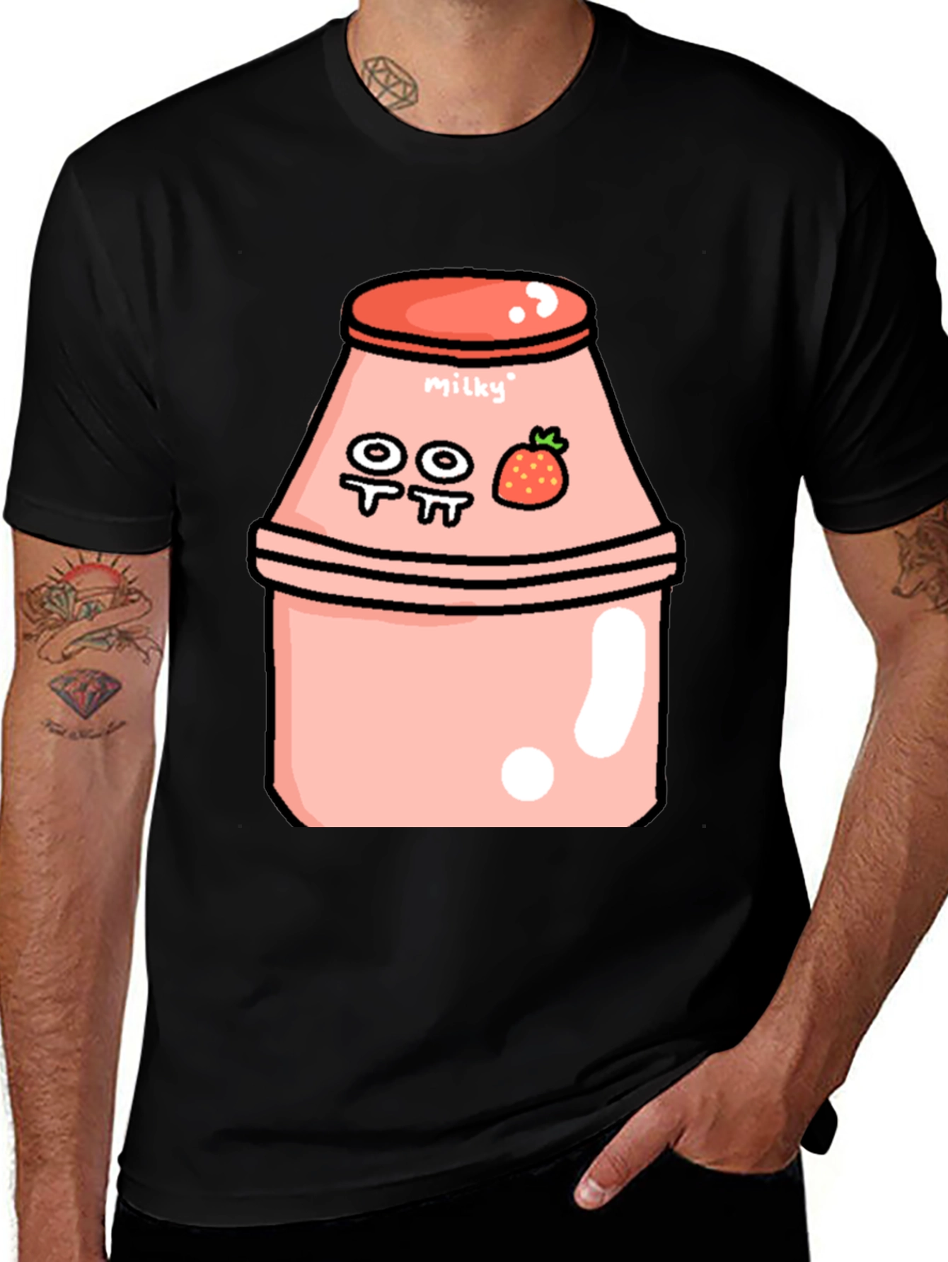 Kawaii Strawberry Milk T-Shirt