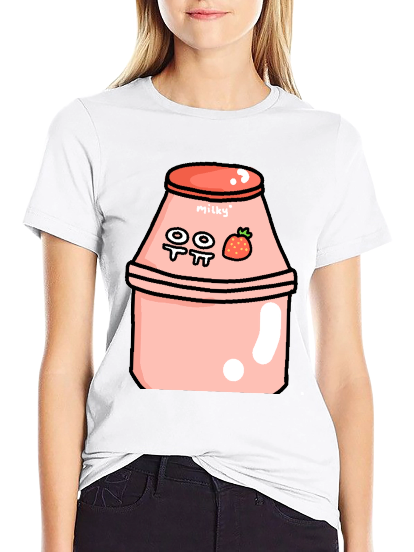 Kawaii Strawberry Milk T-Shirt
