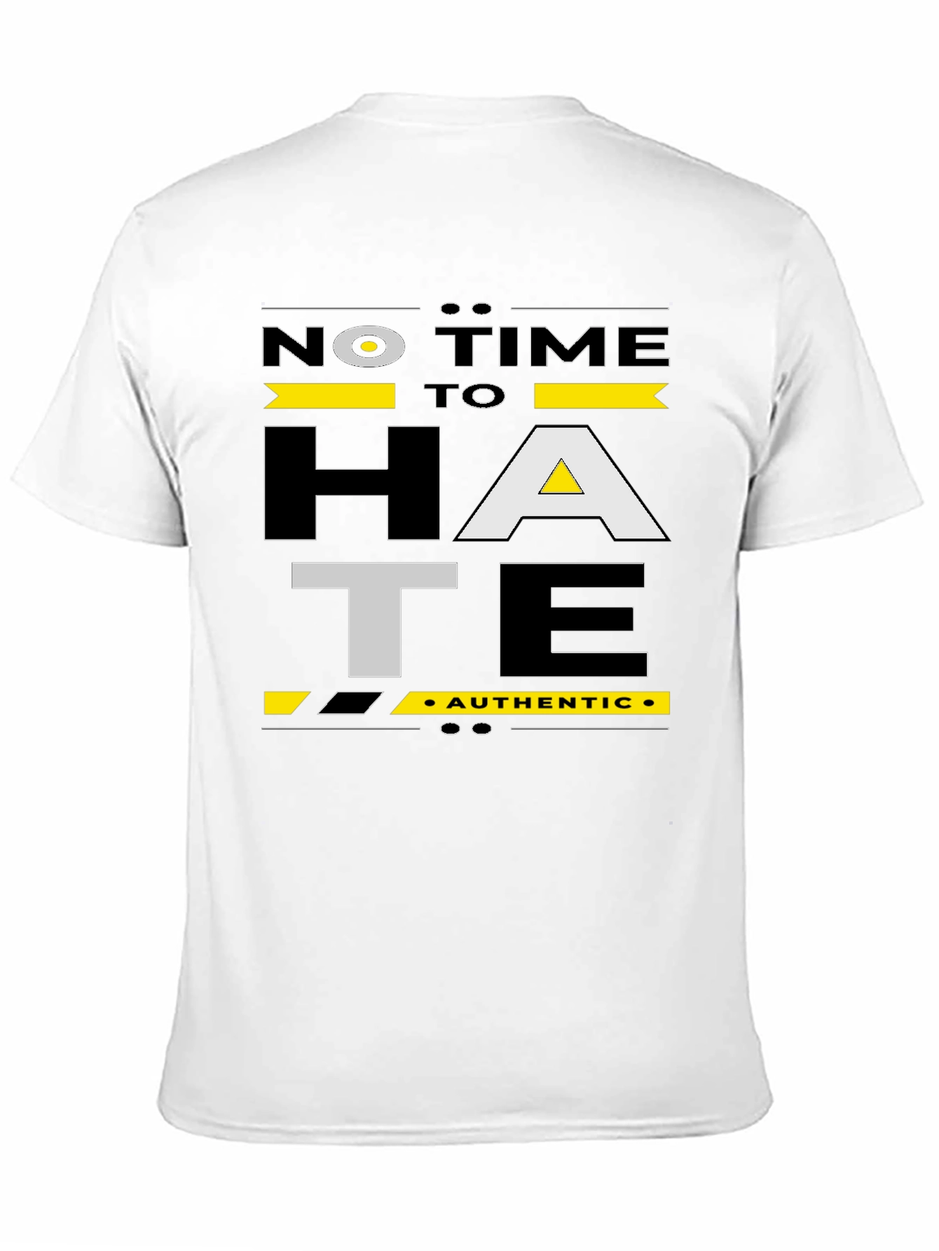 No Time To Hate Graphic Tee - Black