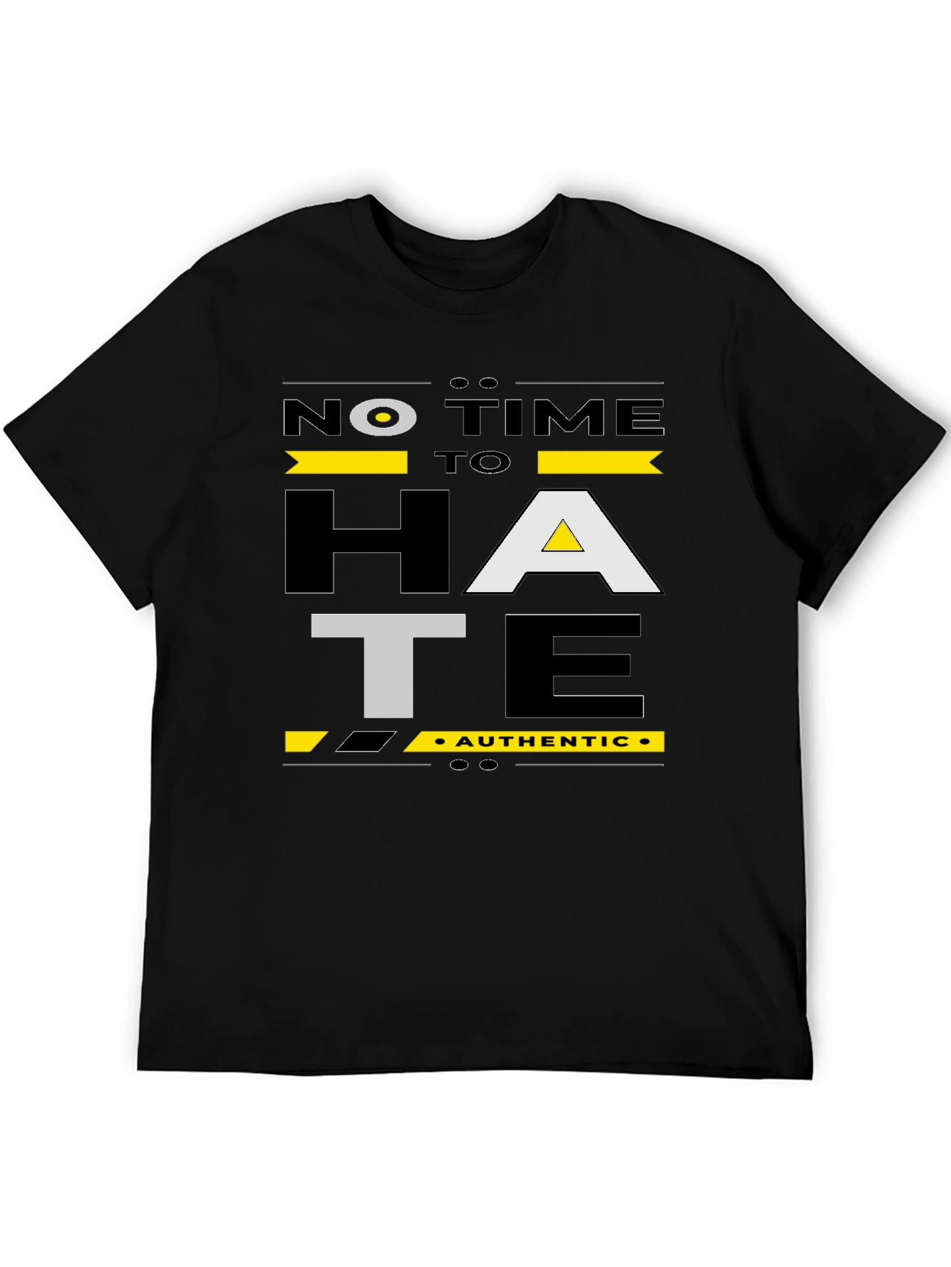 No Time To Hate Graphic Tee - Black