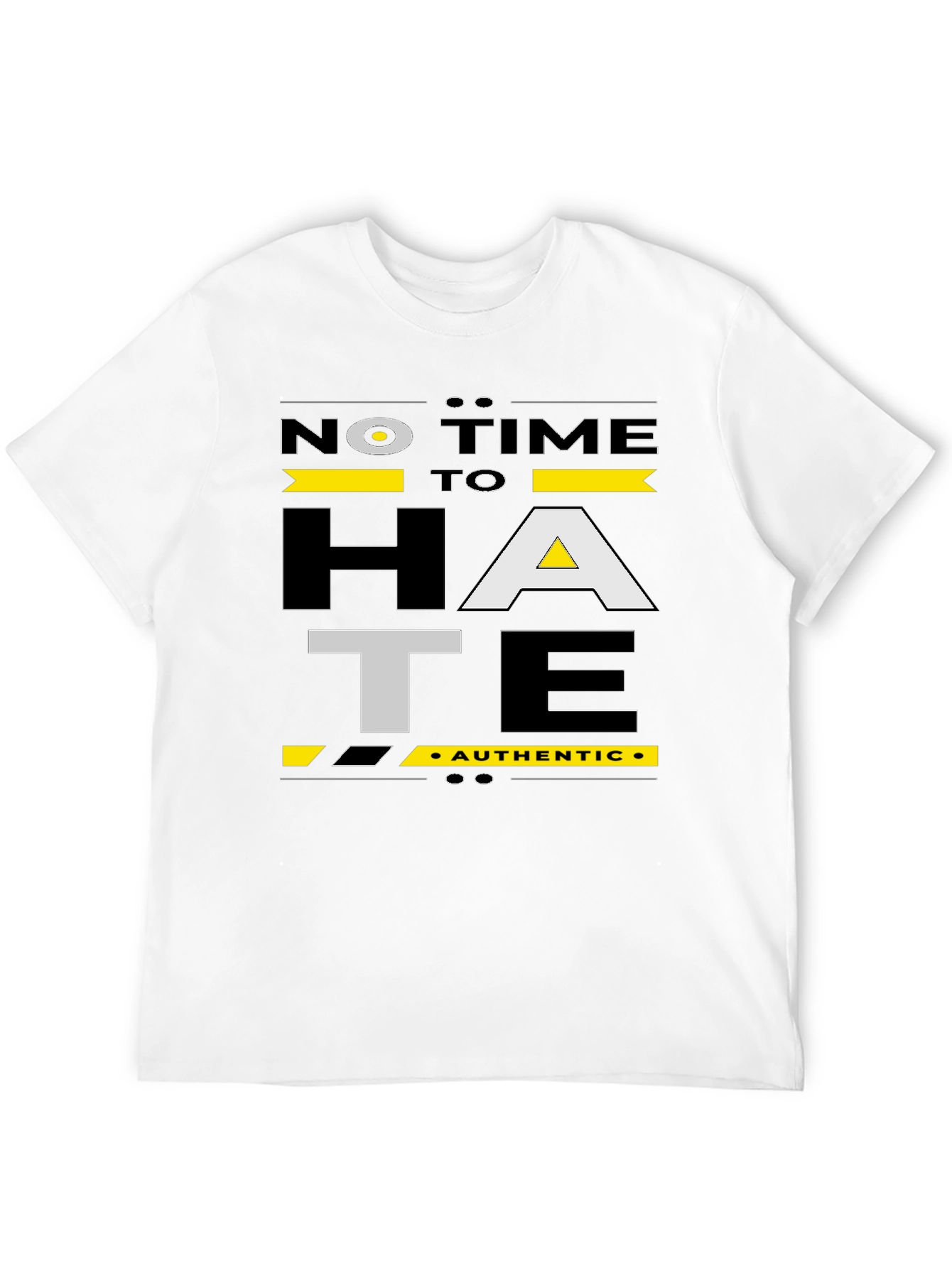 No Time To Hate Graphic Tee - Black