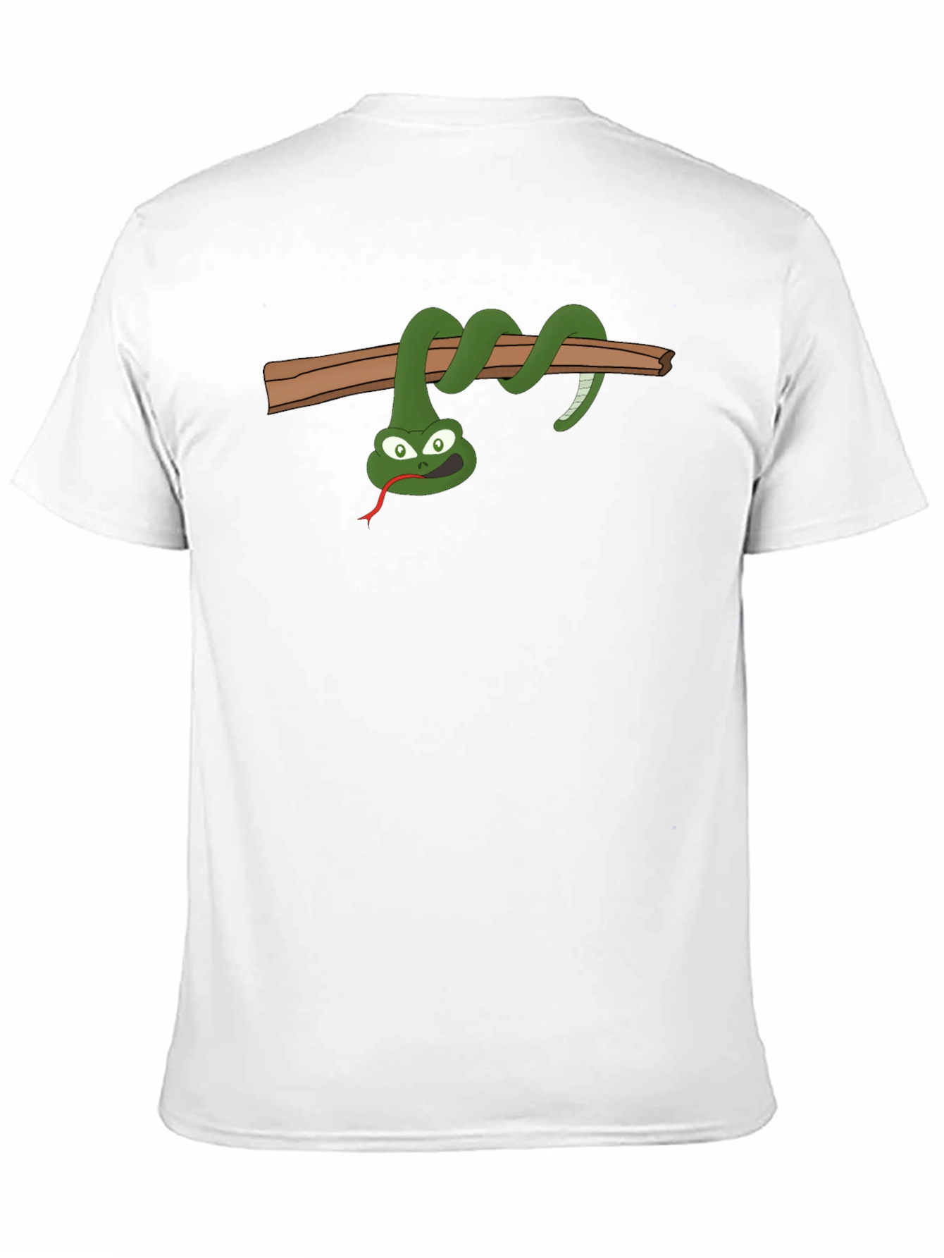 Funny Snake On Branch Graphic T-Shirt