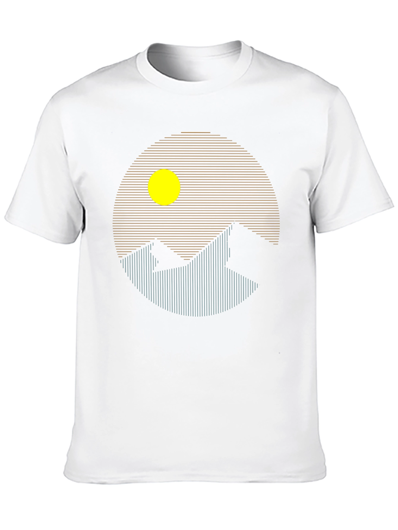 Geometric Mountainscape T-Shirt