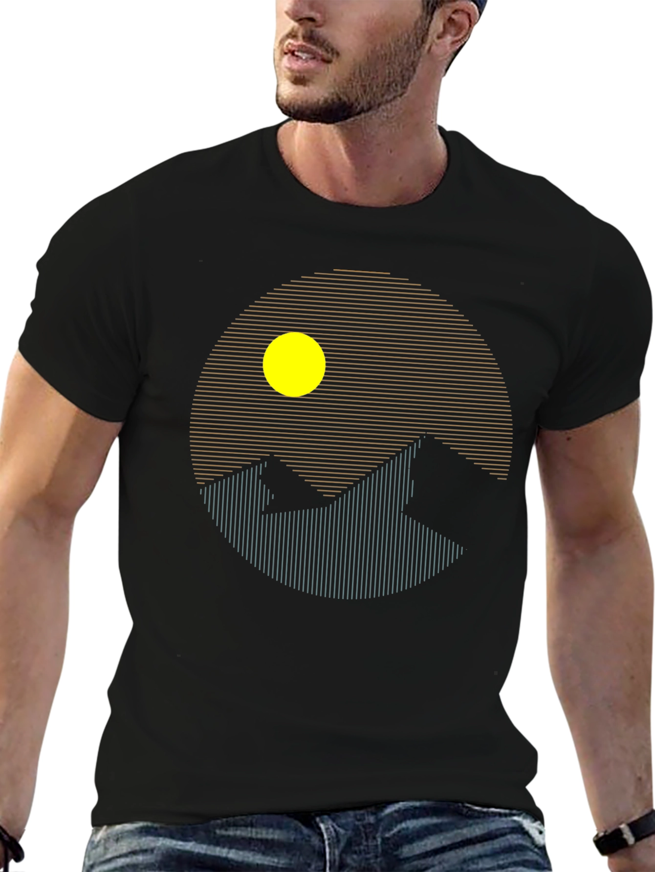 Geometric Mountainscape T-Shirt