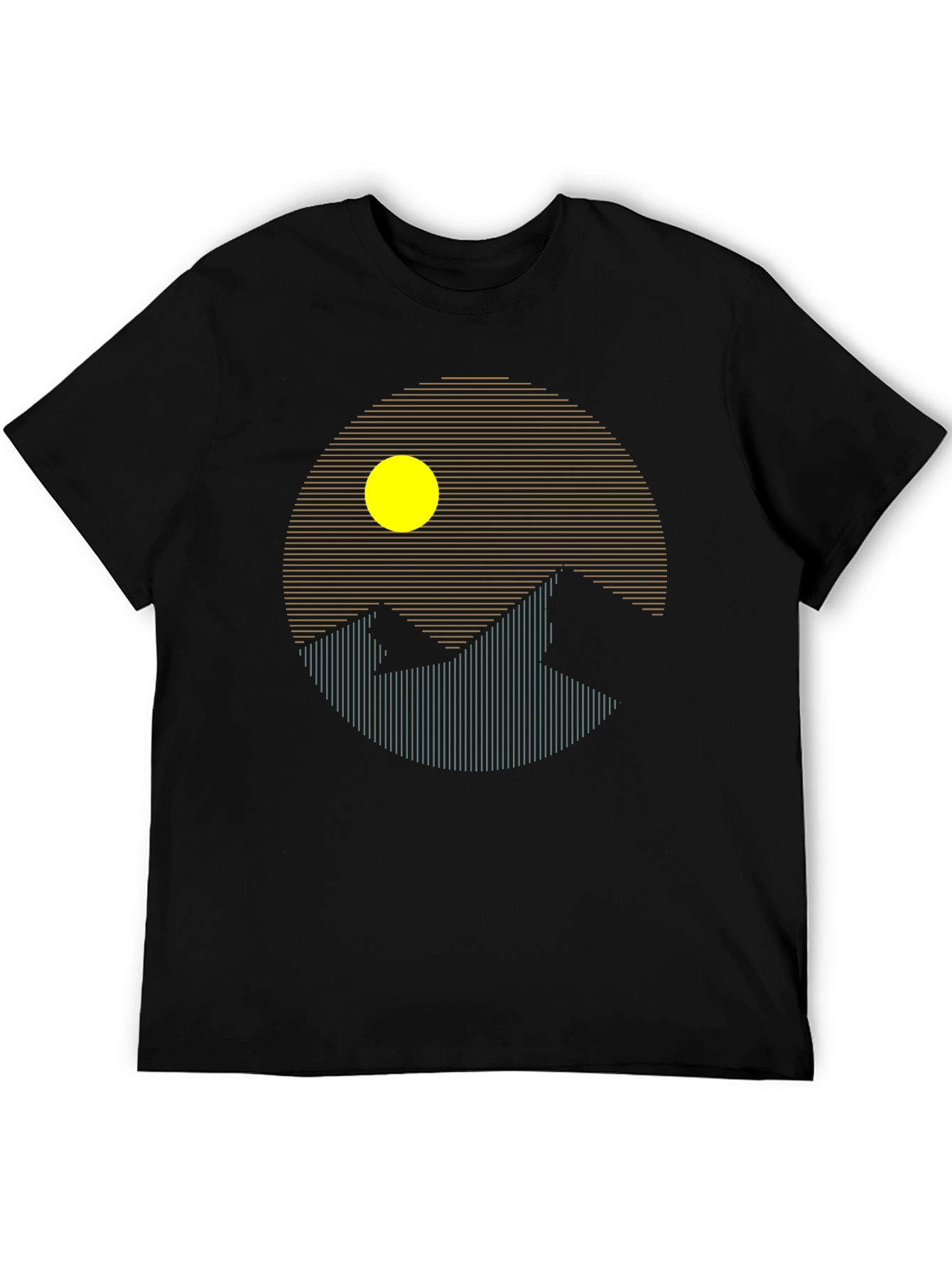 Geometric Mountainscape T-Shirt