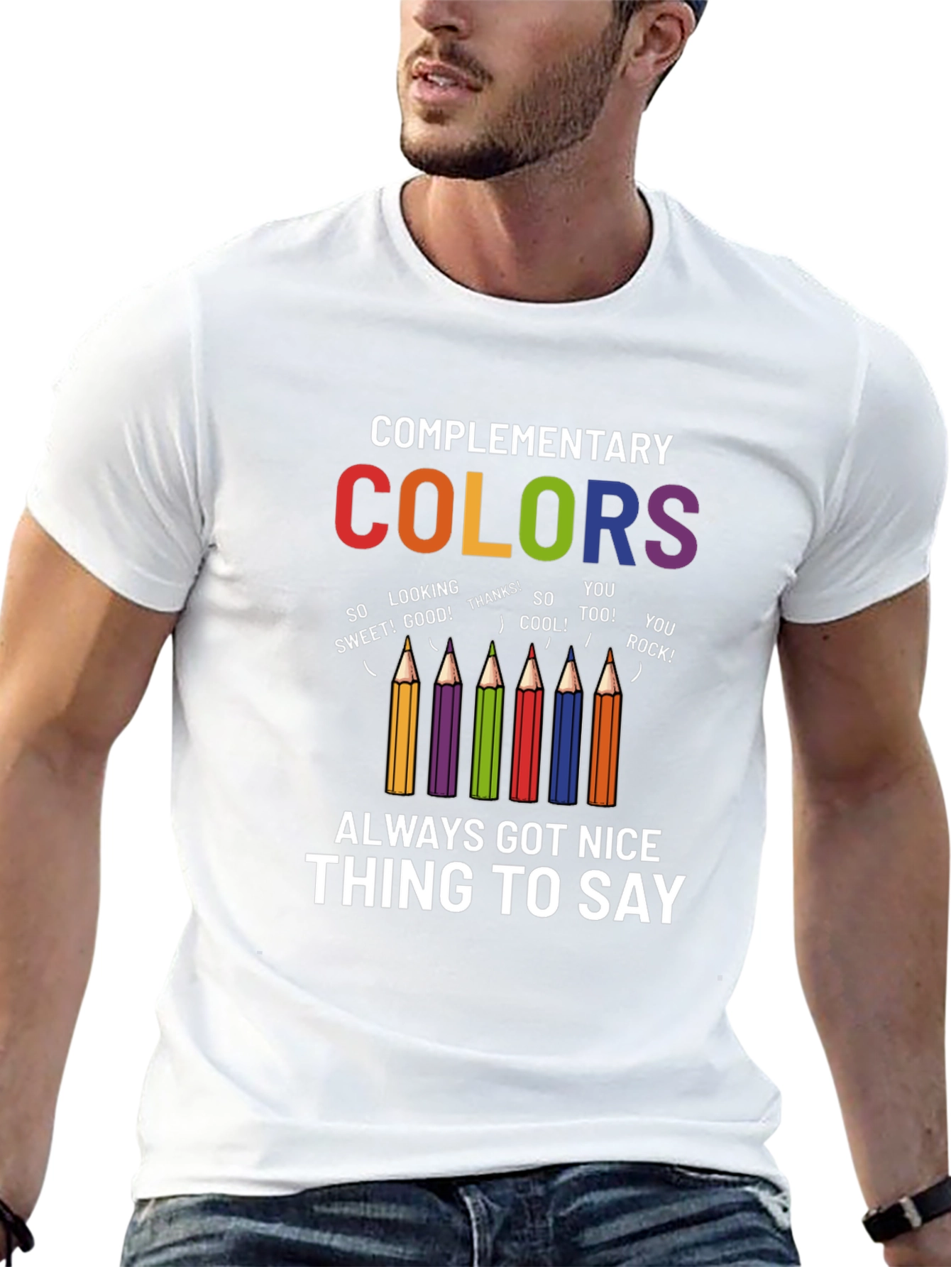 Complementary Colors Graphic Tee