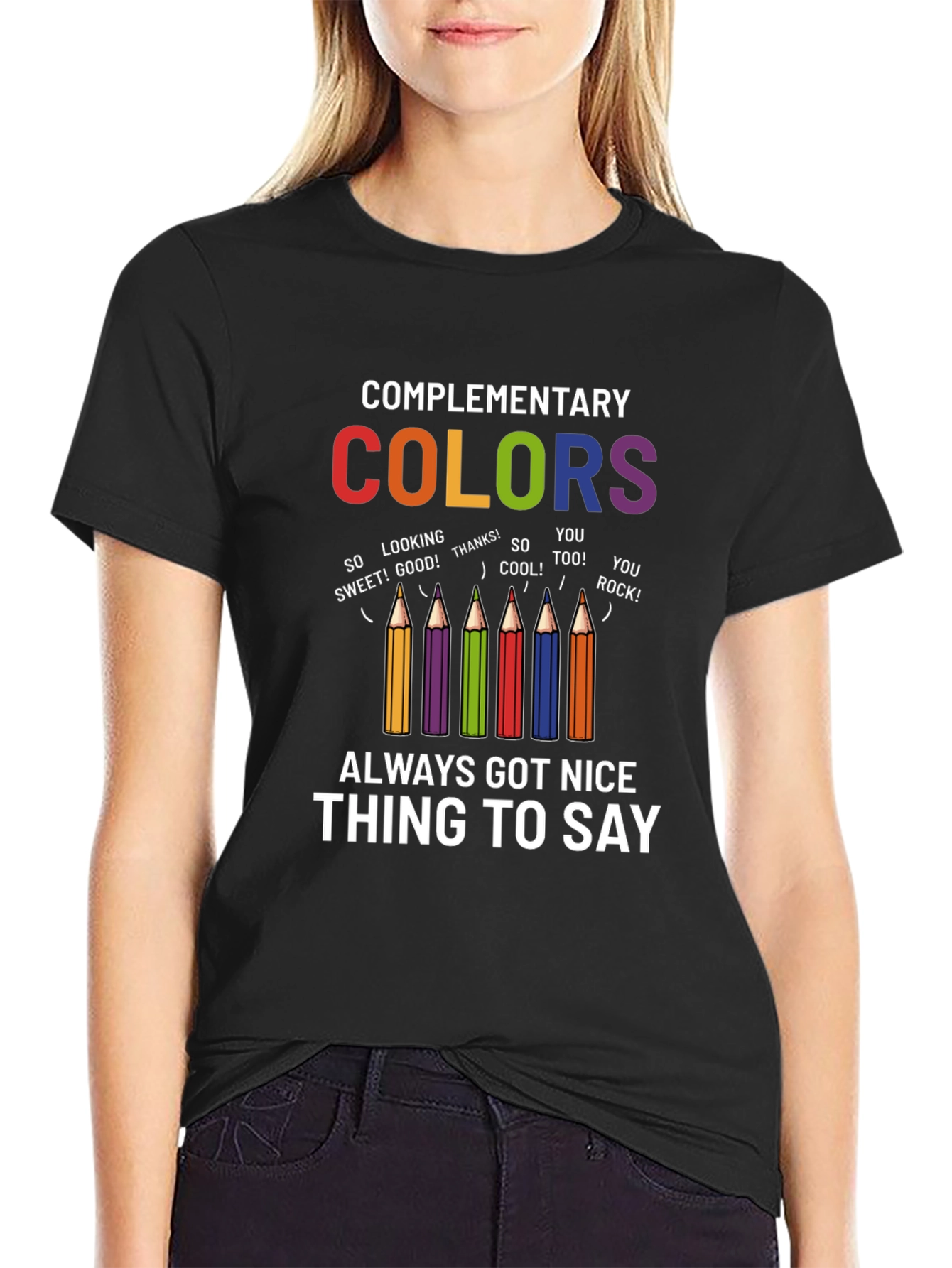 Complementary Colors Graphic Tee