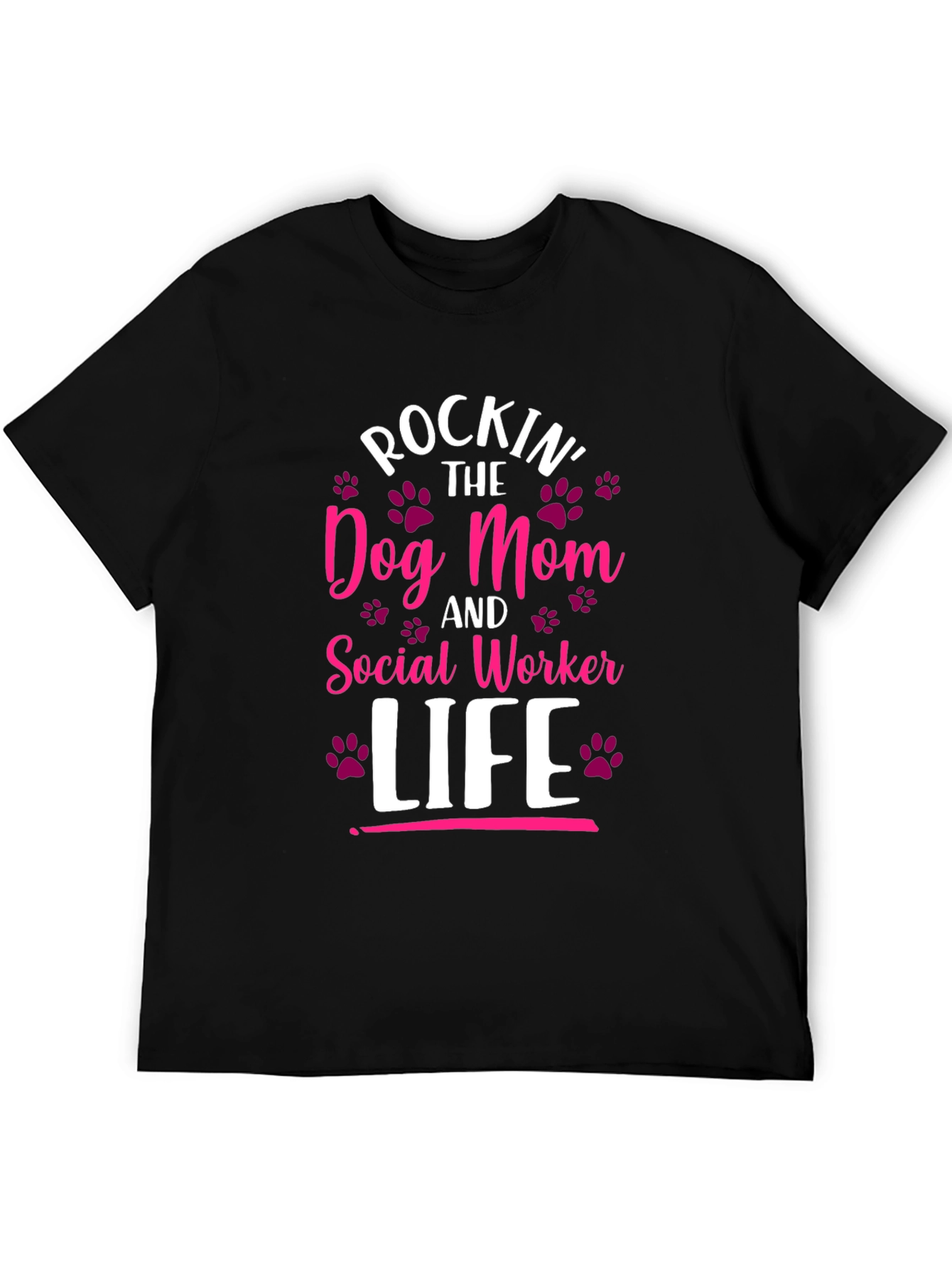 Rockin Dog Mom & Social Worker Life T-Shirt