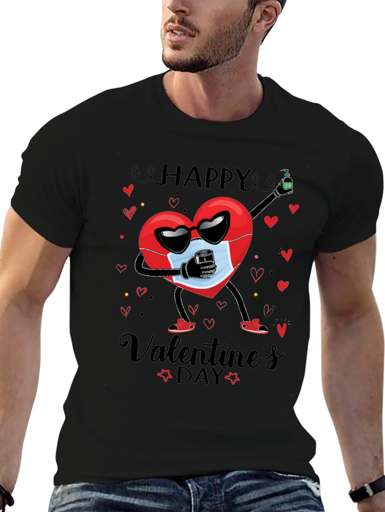 Valentines Day Heart Graphic T-Shirt - Unisex