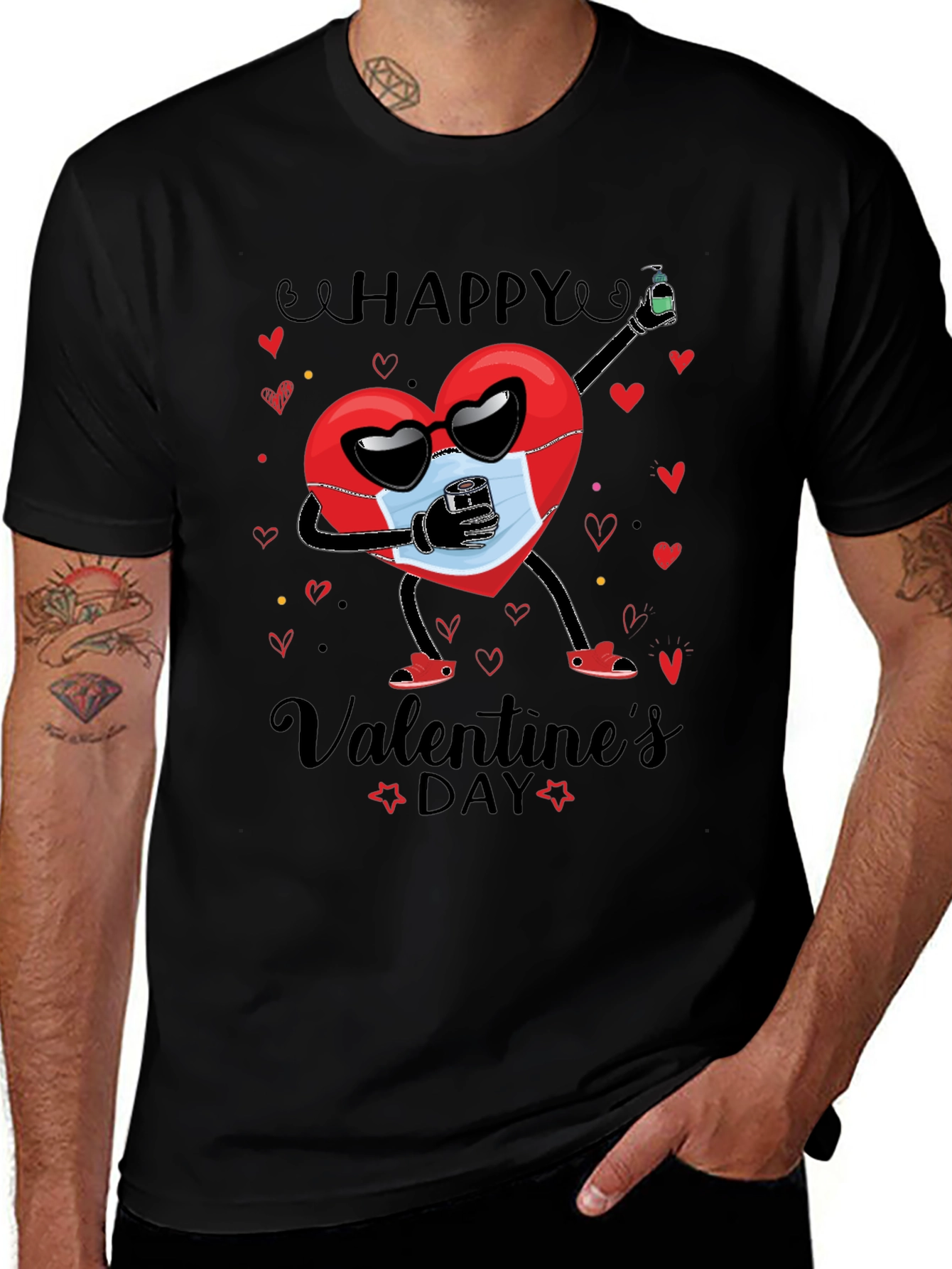 Valentines Day Heart Graphic T-Shirt - Unisex