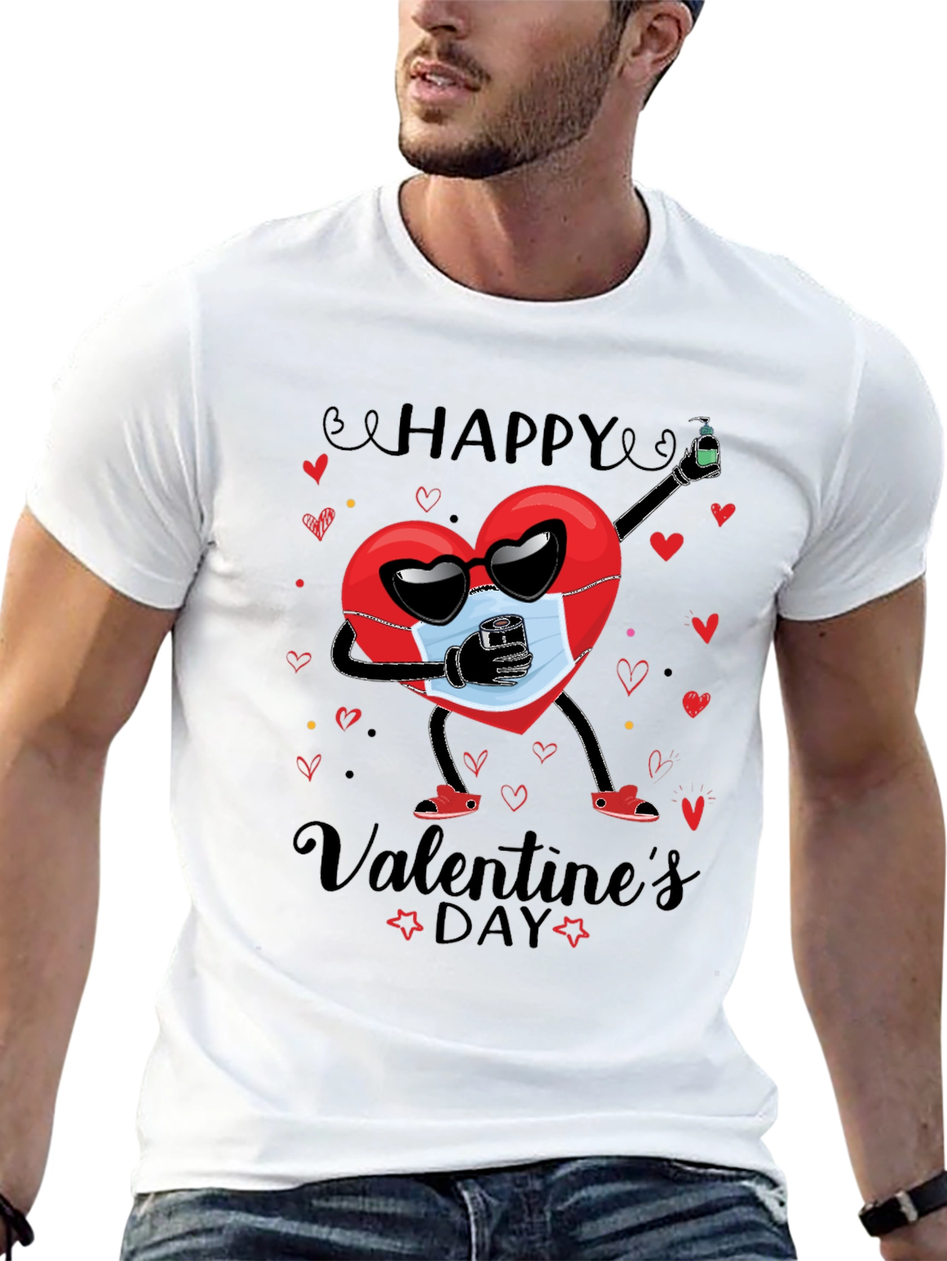 Valentines Day Heart Graphic T-Shirt - Unisex
