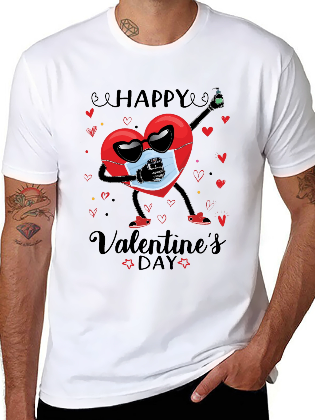 Valentines Day Heart Graphic T-Shirt - Unisex