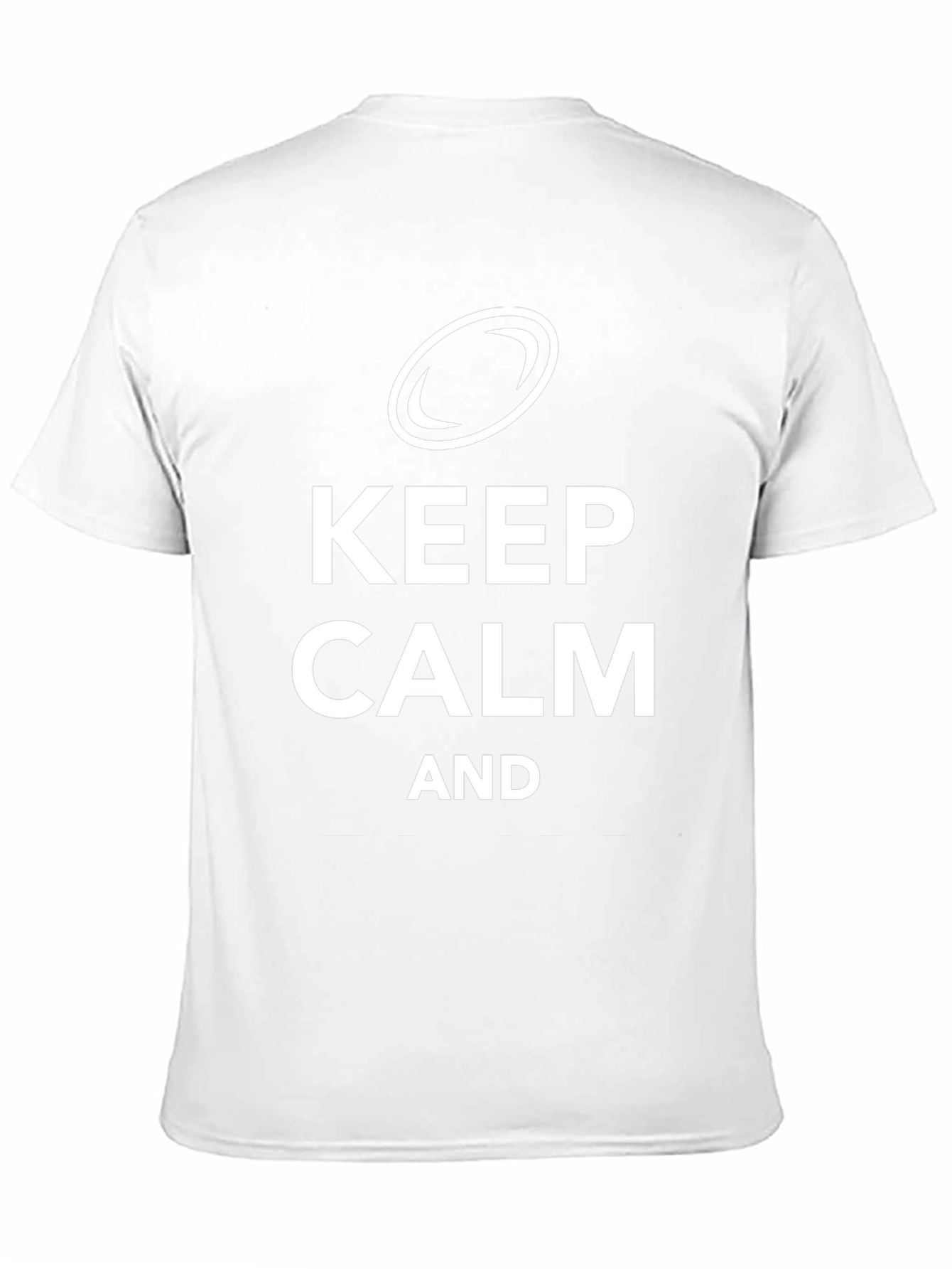 Keep Calm and Play Rugby Black T-Shirt
