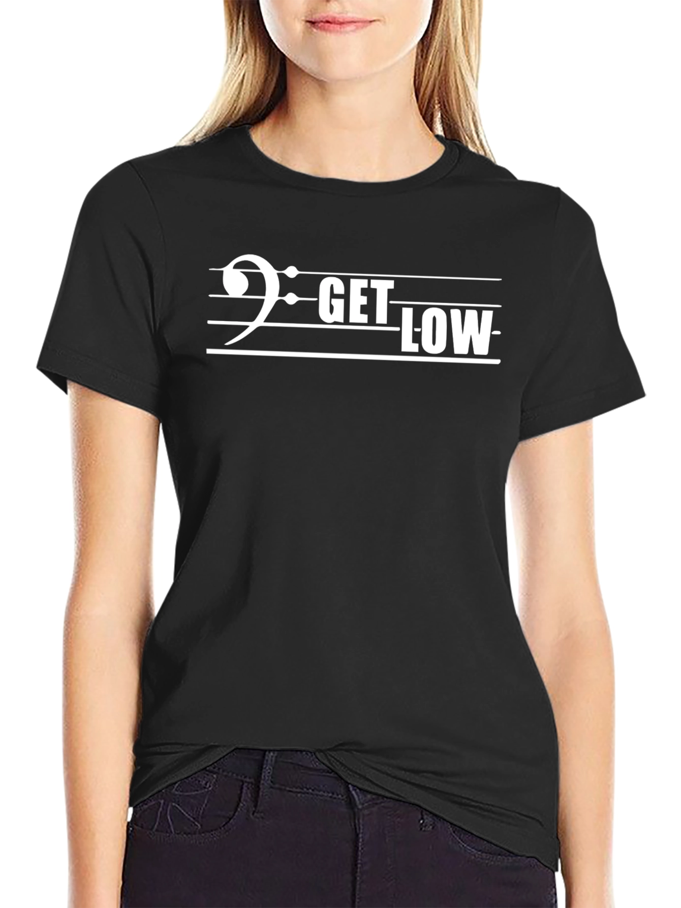 Get Low T-Shirt - Bass Clef Music Tee