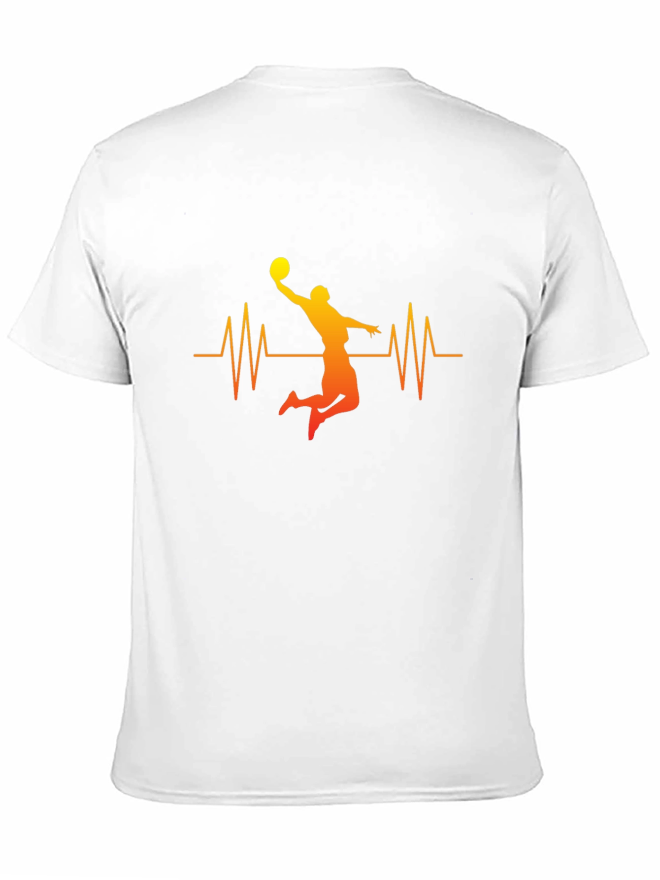 Basketball Heartbeat Graphic Tee - Stylish & Comfortable